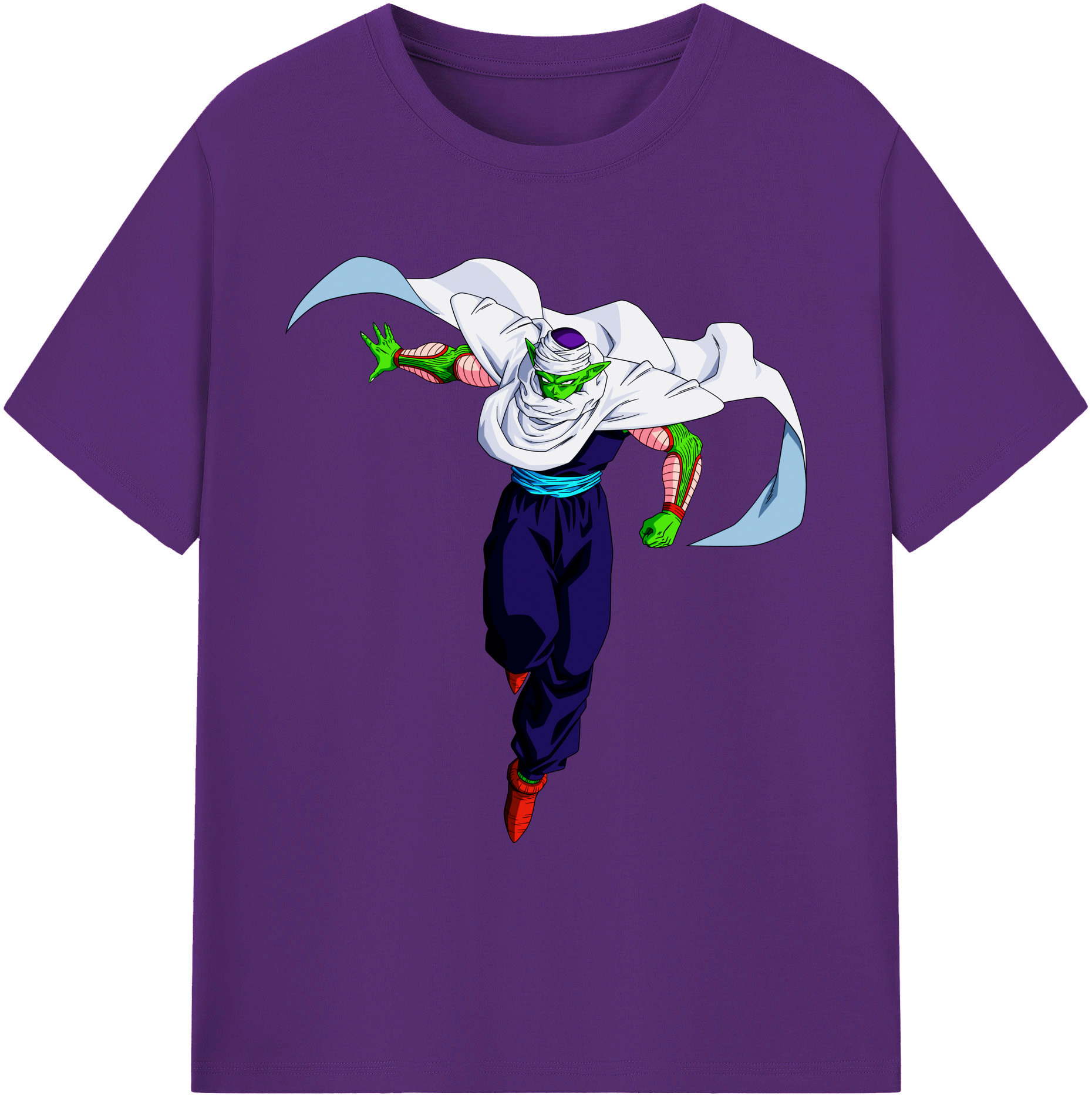 （画像用） ドラゴンボール ピッコロ DRAGON BALL Piccolo 綿100％ メンズ半袖Tシャツ｜肌触りやわらか＆通気性
