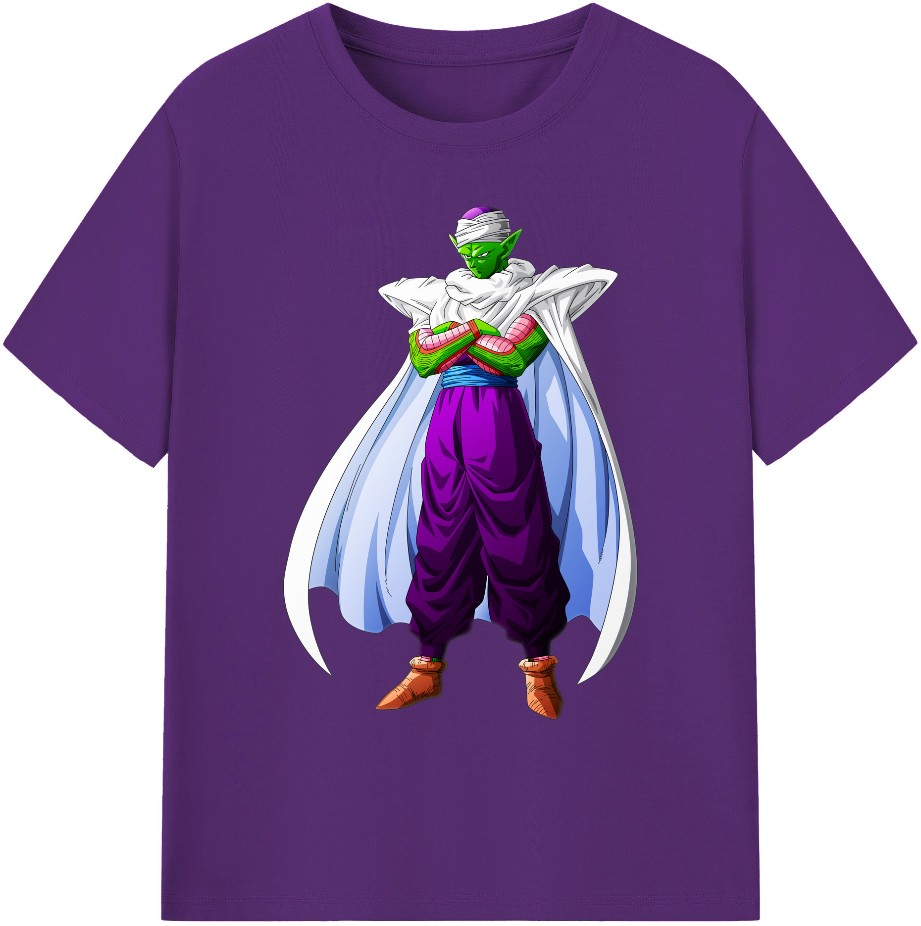 （画像用） ドラゴンボール ピッコロ DRAGON BALL Piccolo 綿100％ メンズ半袖Tシャツ｜肌触りやわらか＆通気性