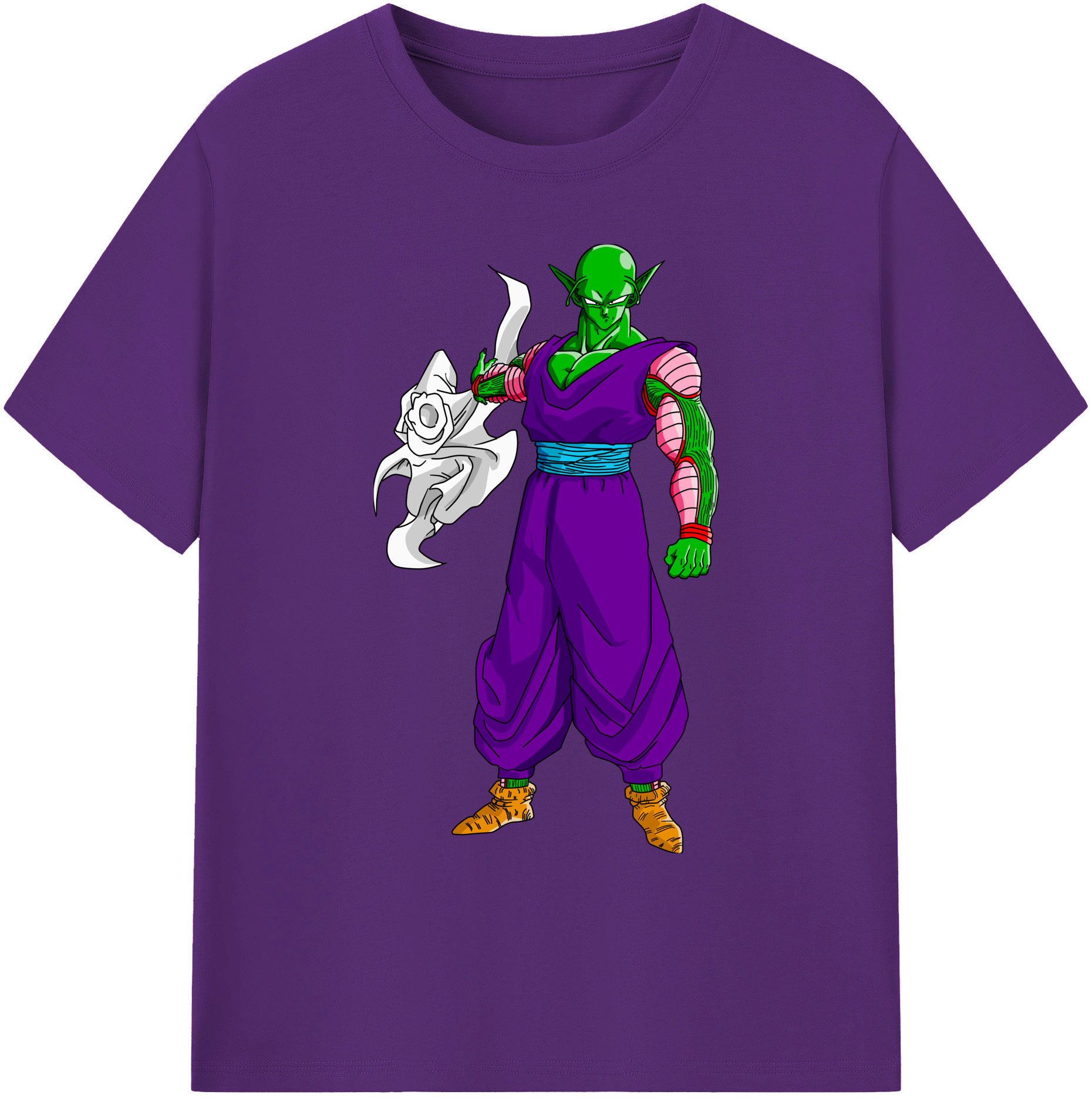 （画像用） ドラゴンボール ピッコロ DRAGON BALL Piccolo 綿100％ メンズ半袖Tシャツ｜肌触りやわらか＆通気性