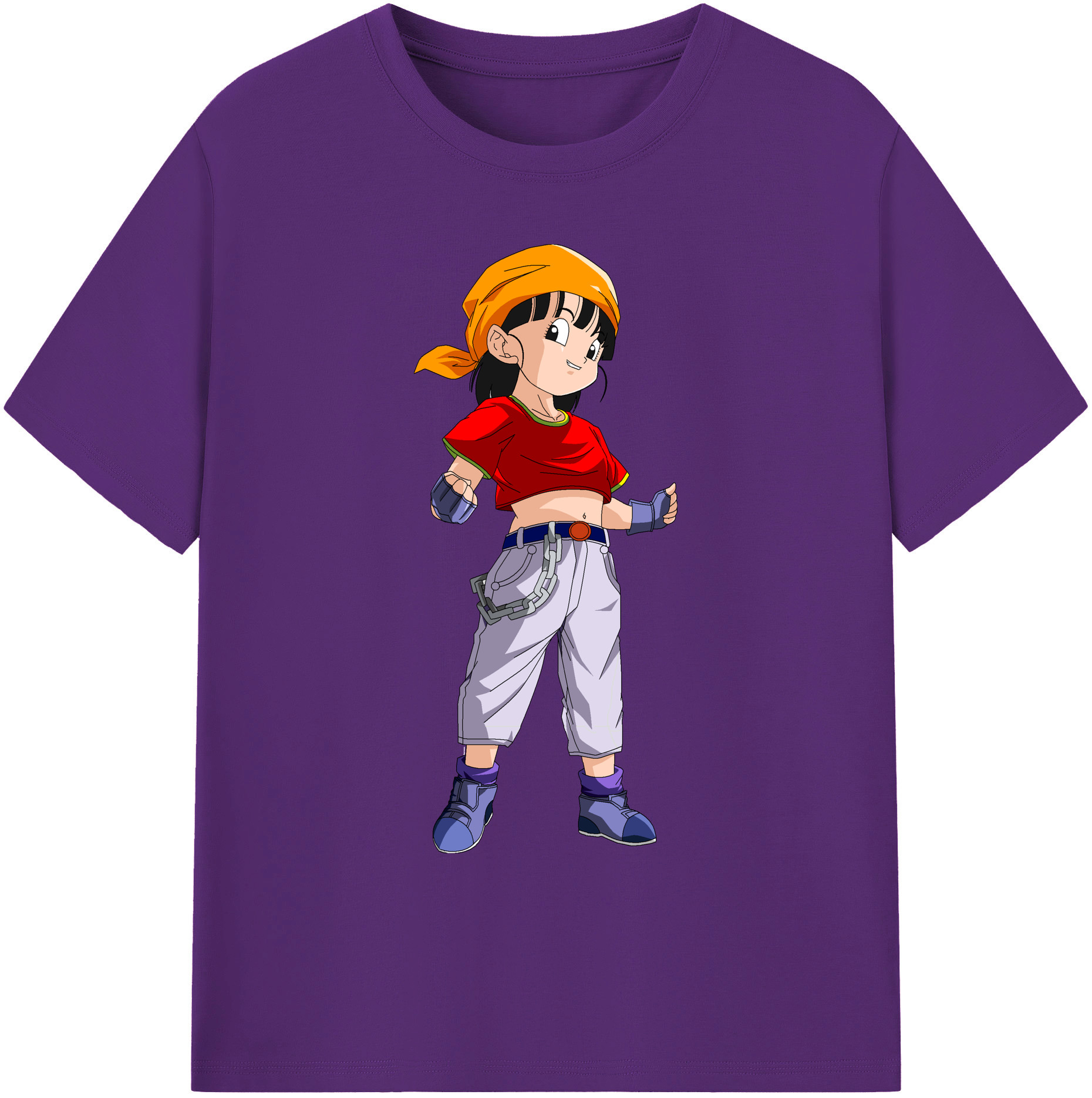 （画像用） ドラゴンボール パン DRAGON BALL Pan 綿100％ メンズ半袖Tシャツ｜肌触りやわらか＆通気性