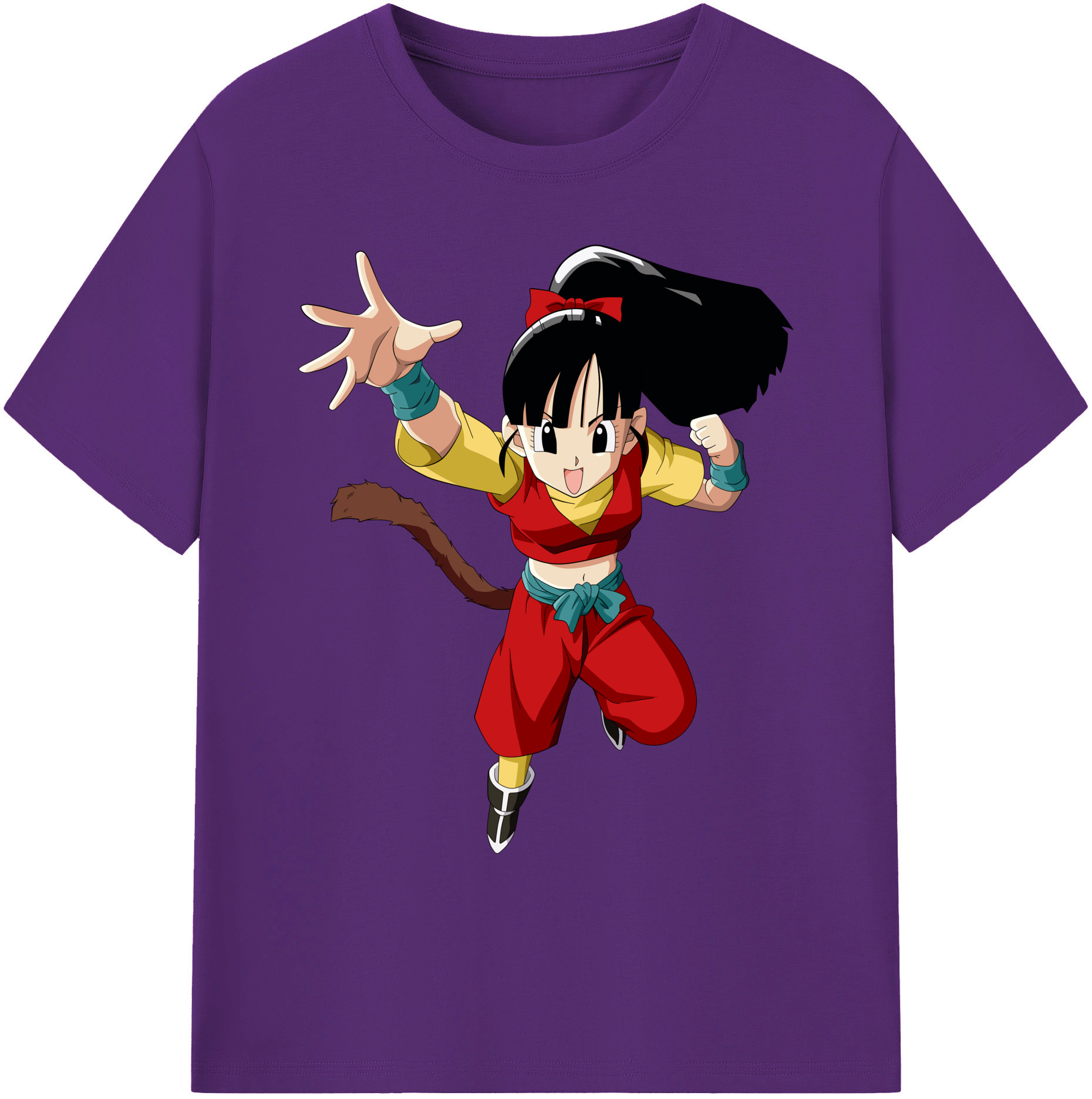 （画像用） ドラゴンボール パン DRAGON BALL Pan 綿100％ メンズ半袖Tシャツ｜肌触りやわらか＆通気性
