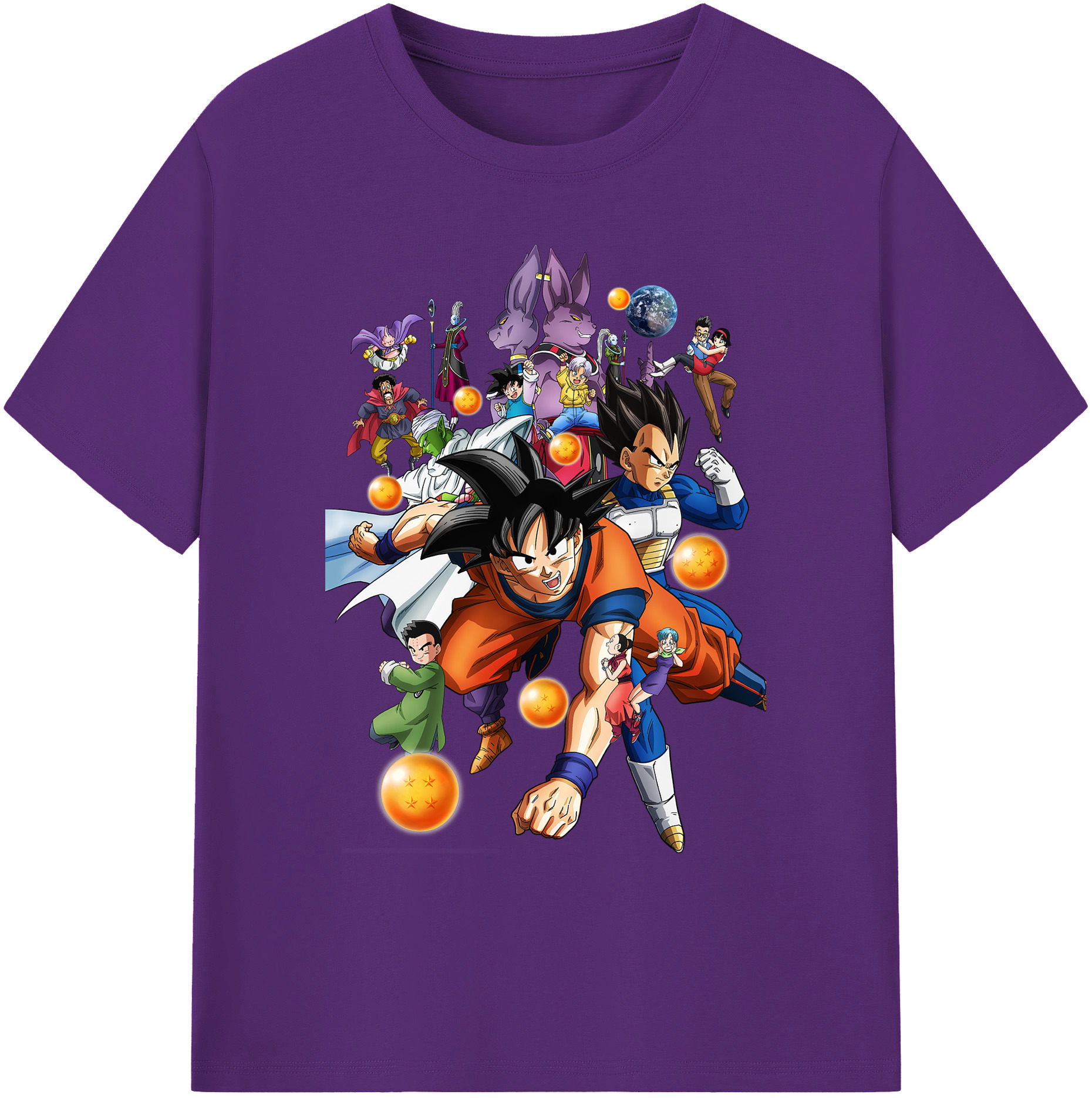 （画像用） ドラゴンボール DRAGON BALL 綿100％ メンズ半袖Tシャツ｜肌触りやわらか＆通気性