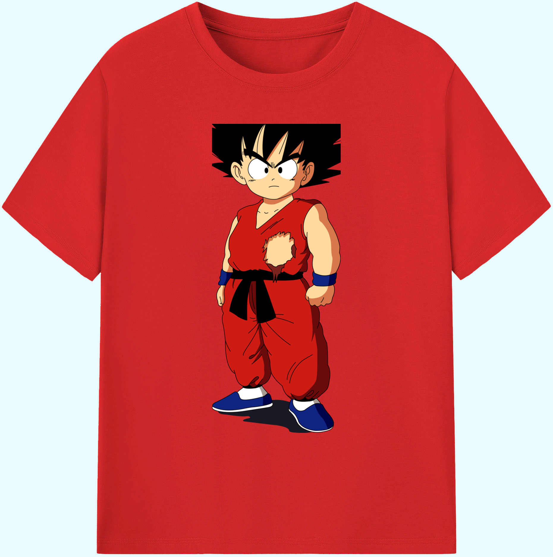 （画像用） ドラゴンボール 孫悟空（そん ごくう）Son Goku カカロット DRAGON BALL Kakarotto 綿100％ メンズ半袖Tシャツ｜肌触りやわらか＆通気性