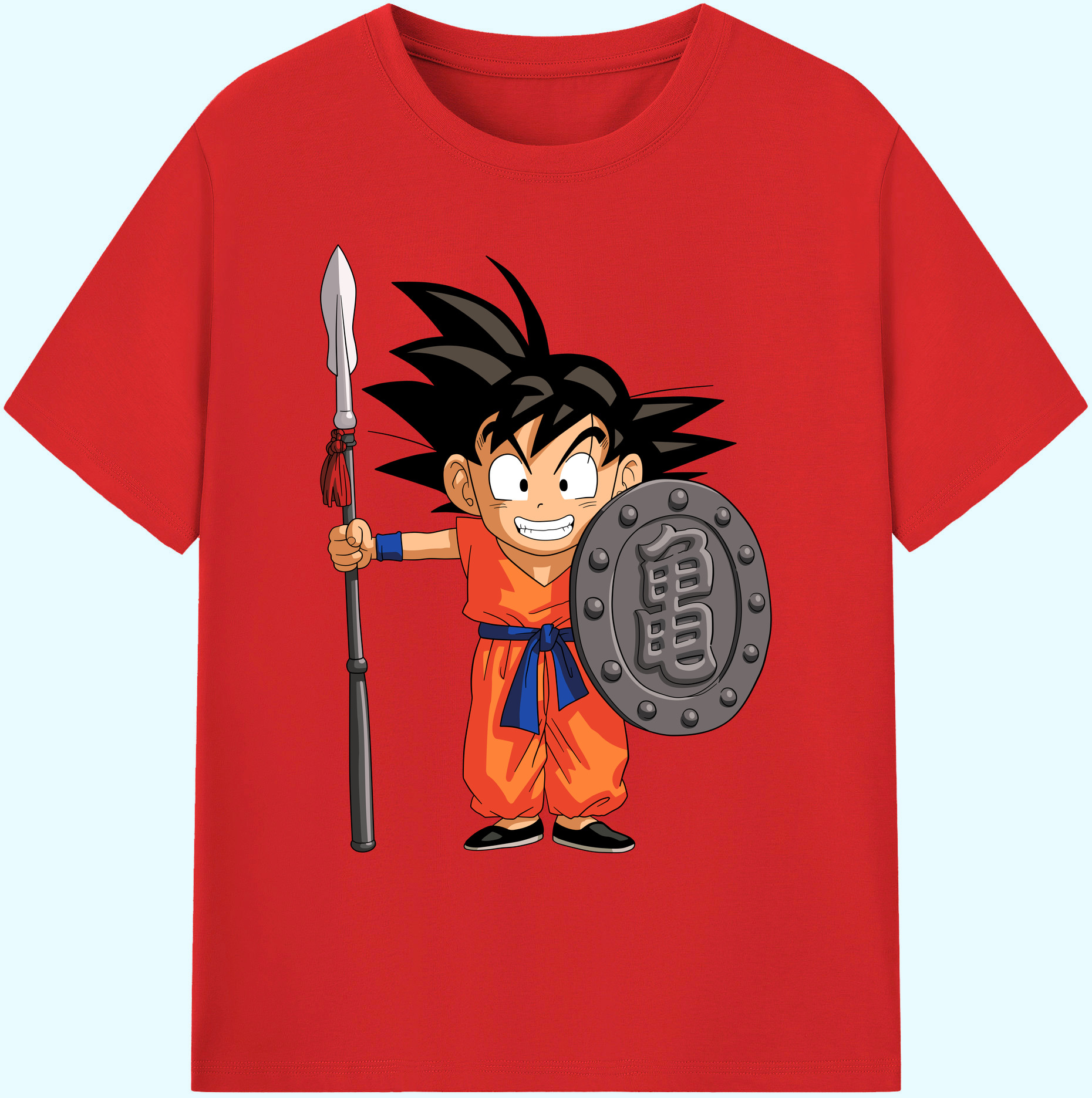 （画像用） ドラゴンボール 孫悟空（そん ごくう）Son Goku カカロット DRAGON BALL Kakarotto 綿100％ メンズ半袖Tシャツ｜肌触りやわらか＆通気性