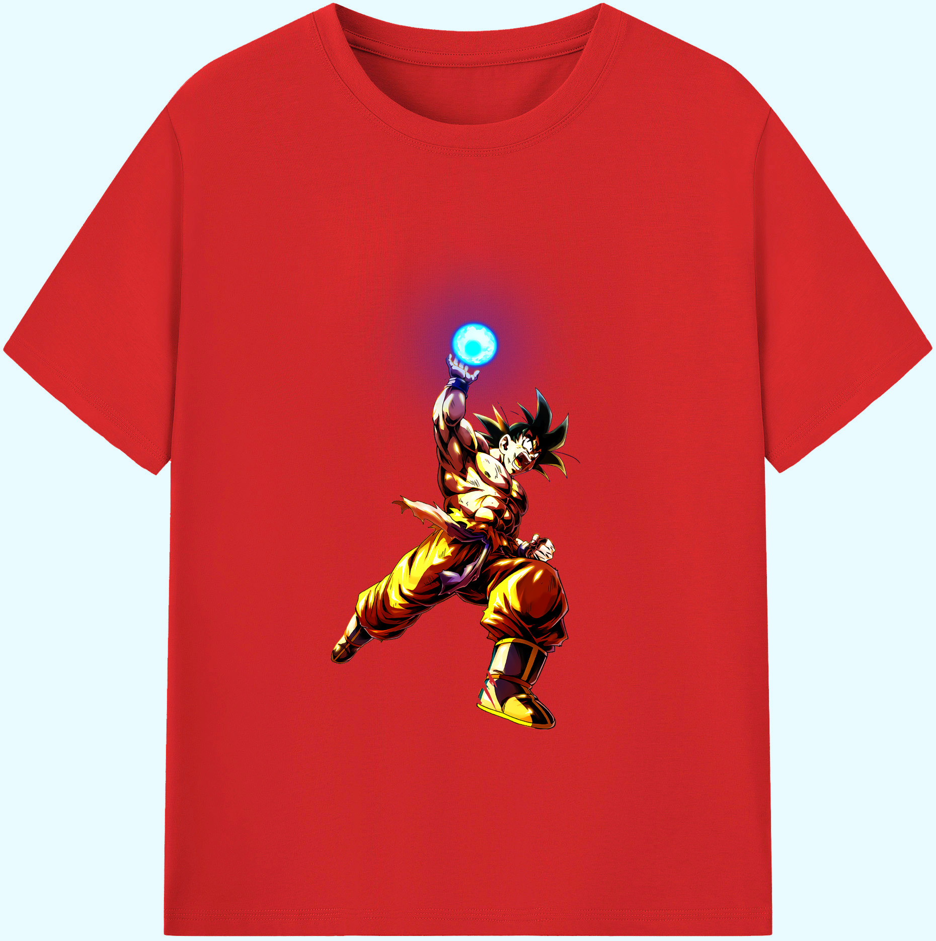 （画像用） ドラゴンボール 孫悟空（そん ごくう）Son Goku カカロット DRAGON BALL Kakarotto 綿100％ メンズ半袖Tシャツ｜肌触りやわらか＆通気性
