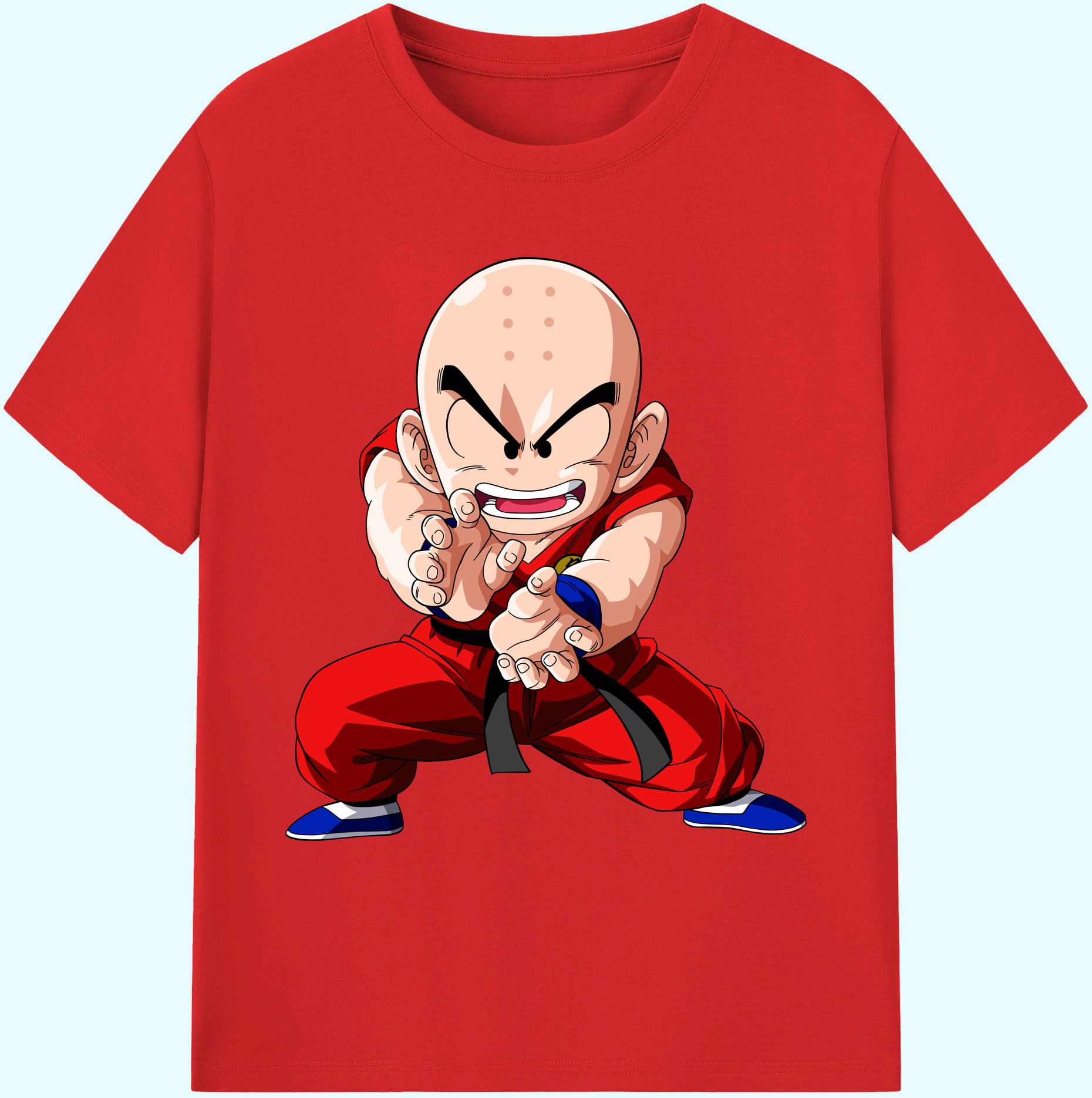 ドラゴンボール クリリン DRAGON BALL krillin 綿100％ メンズ半袖Tシャツ｜肌触りやわらか＆通気性