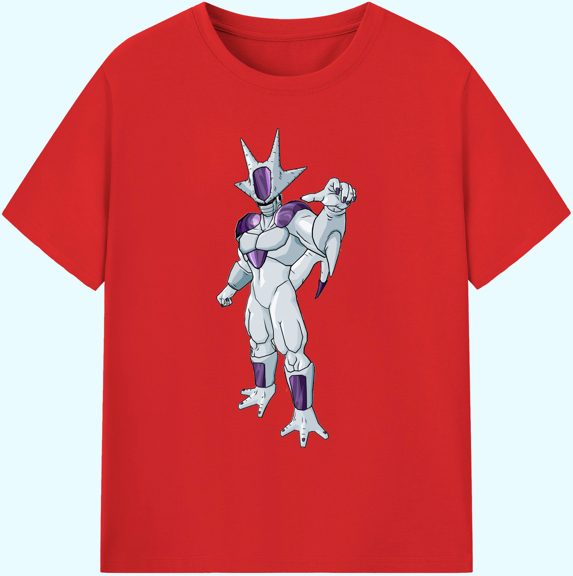 （画像用） ドラゴンボール クウラ DRAGON BALL Cooler Coora 綿100％ メンズ半袖Tシャツ｜肌触りやわらか＆通気性