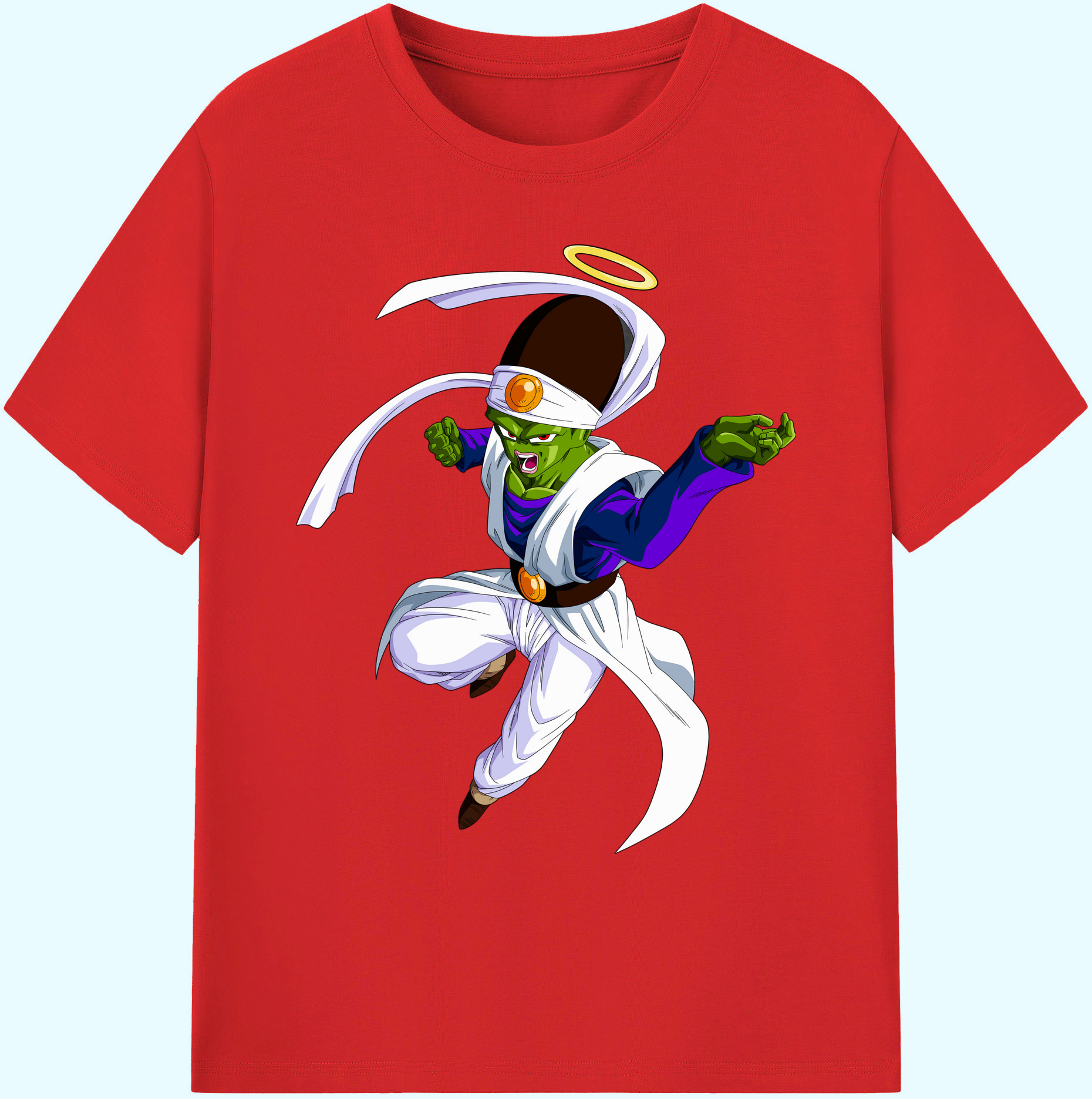 （画像用） ドラゴンボール パイクーハン DRAGON BALL Pikkon 綿100％ メンズ半袖Tシャツ｜肌触りやわらか＆通気性