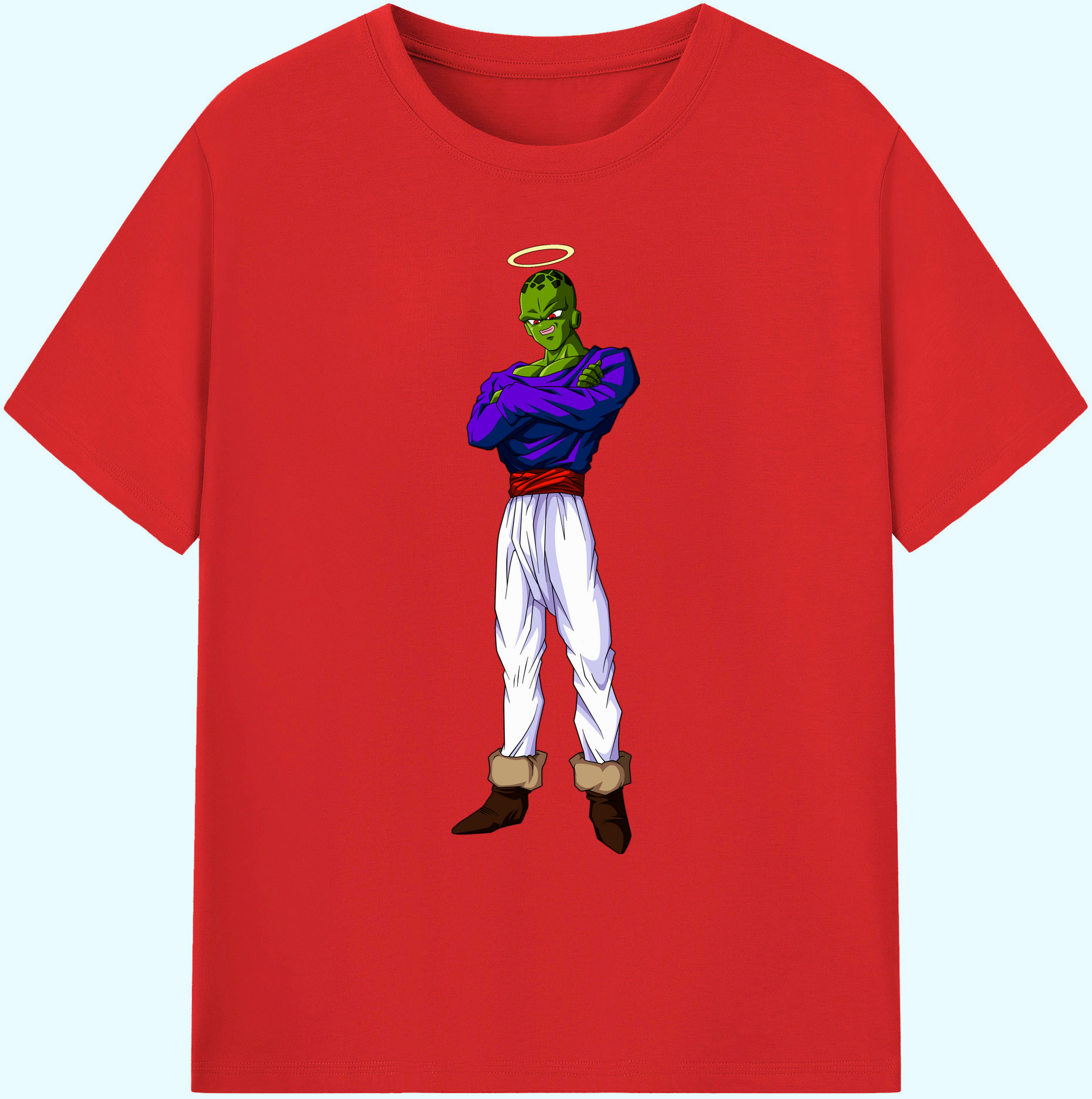 （画像用） ドラゴンボール パイクーハン DRAGON BALL Pikkon 綿100％ メンズ半袖Tシャツ｜肌触りやわらか＆通気性