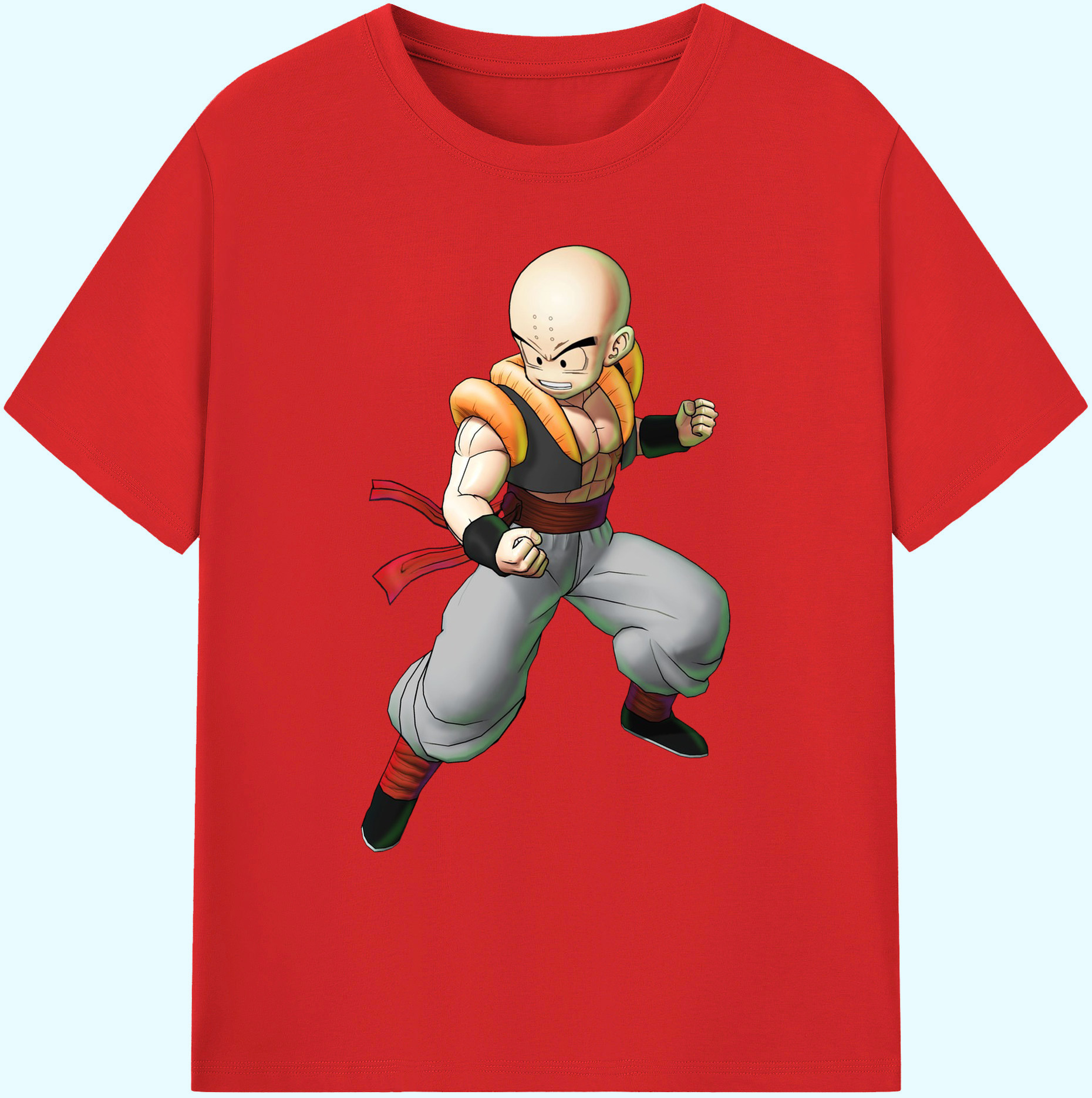 ドラゴンボール クリリン DRAGON BALL krillin 綿100％ メンズ半袖Tシャツ｜肌触りやわらか＆通気性