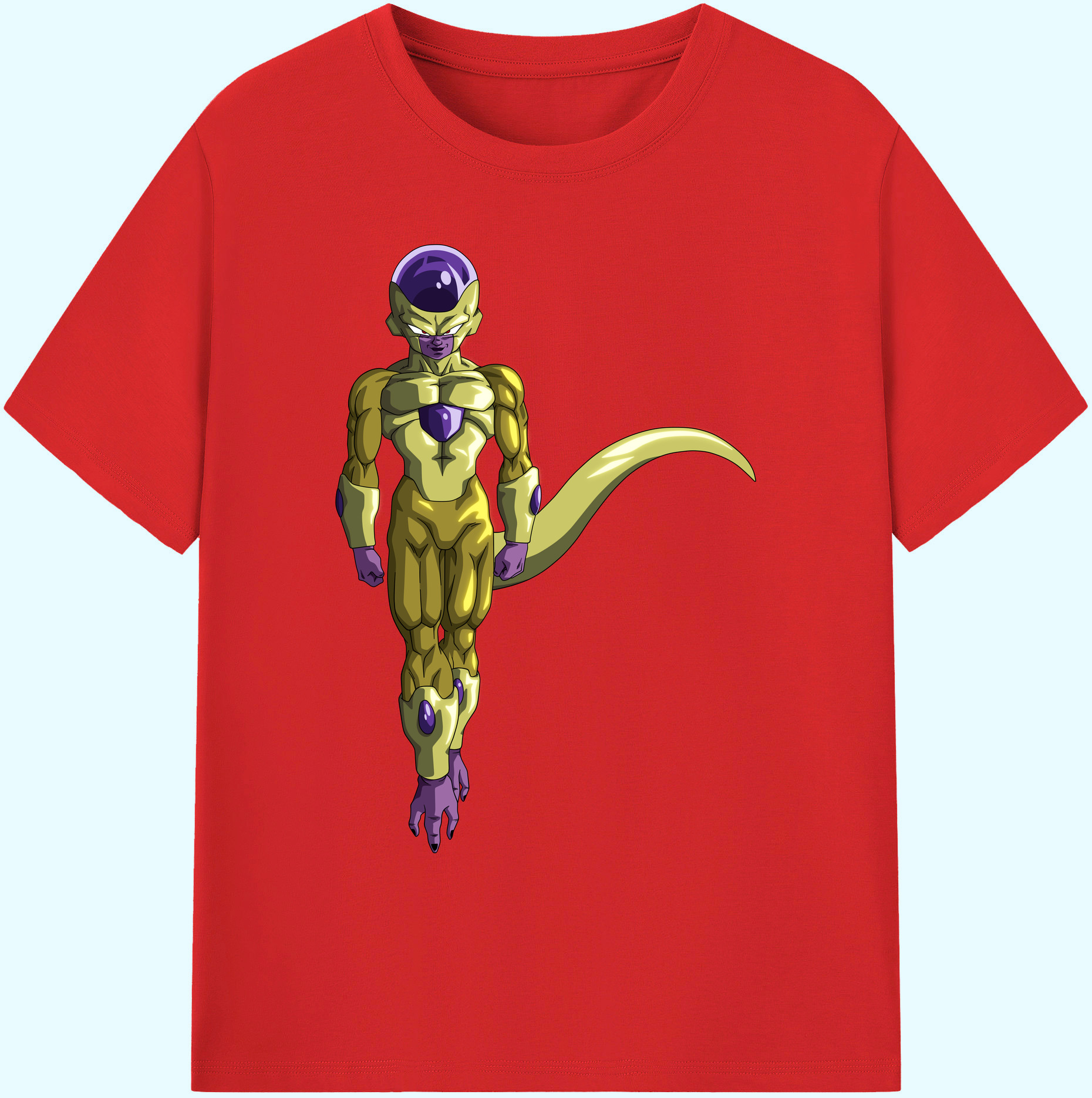 （画像用） ドラゴンボール フリーザ DRAGON BALL Frieza 綿100％ メンズ半袖Tシャツ｜肌触りやわらか＆通気性