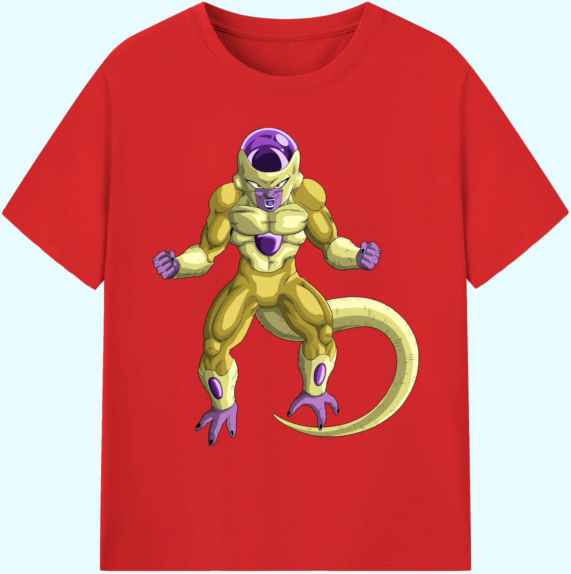 （画像用） ドラゴンボール フリーザ DRAGON BALL Frieza 綿100％ メンズ半袖Tシャツ｜肌触りやわらか＆通気性