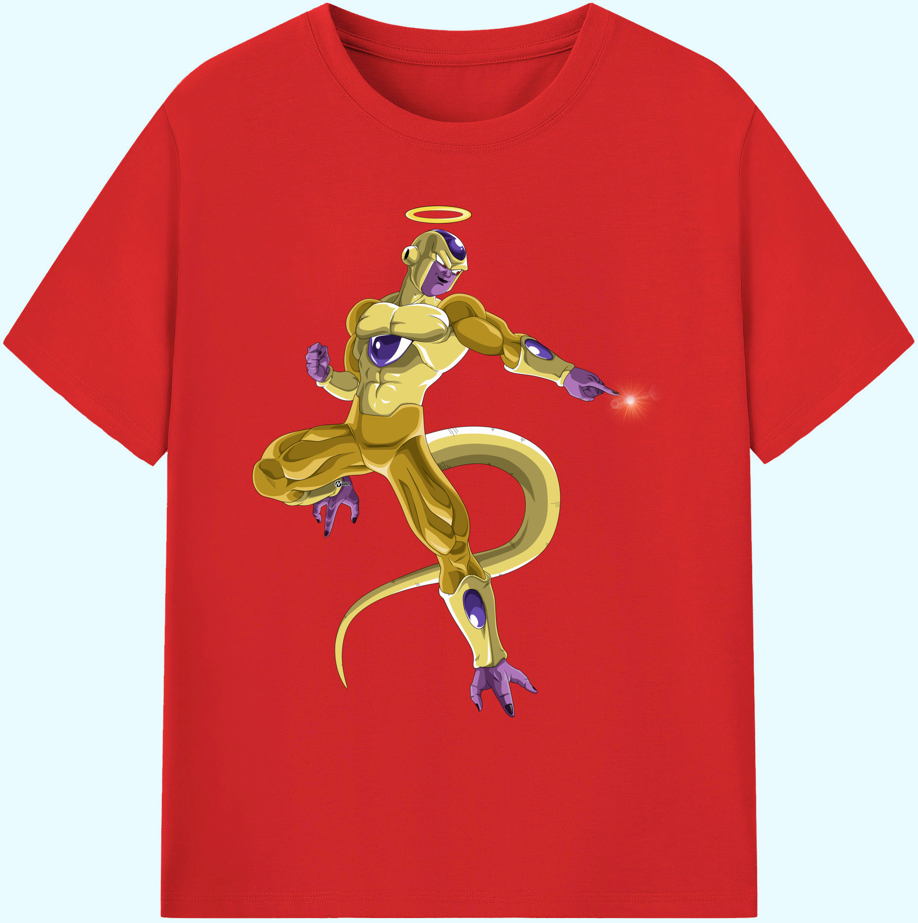 （画像用） ドラゴンボール フリーザ DRAGON BALL Frieza 綿100％ メンズ半袖Tシャツ｜肌触りやわらか＆通気性