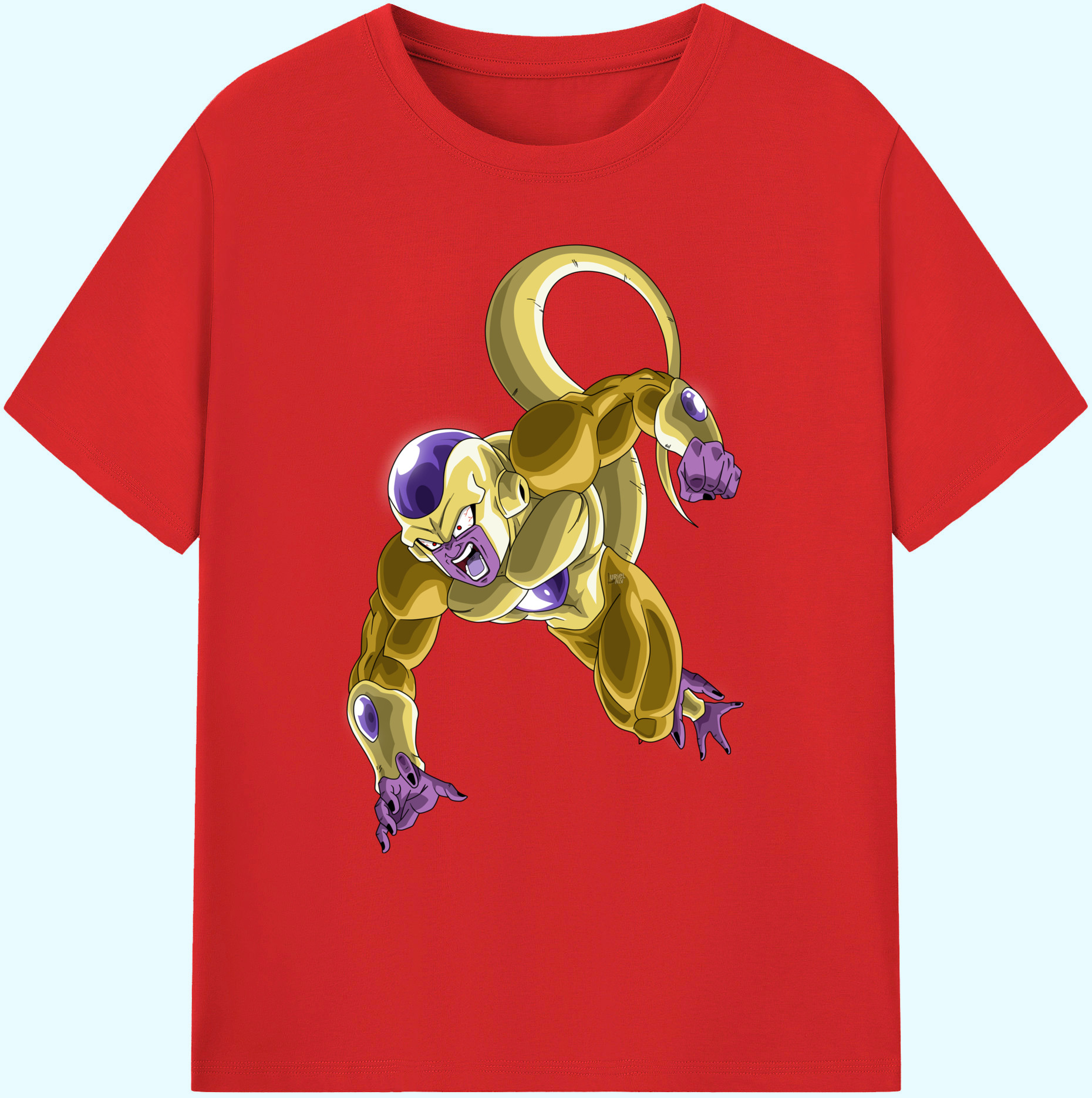 （画像用） ドラゴンボール フリーザ DRAGON BALL Frieza 綿100％ メンズ半袖Tシャツ｜肌触りやわらか＆通気性