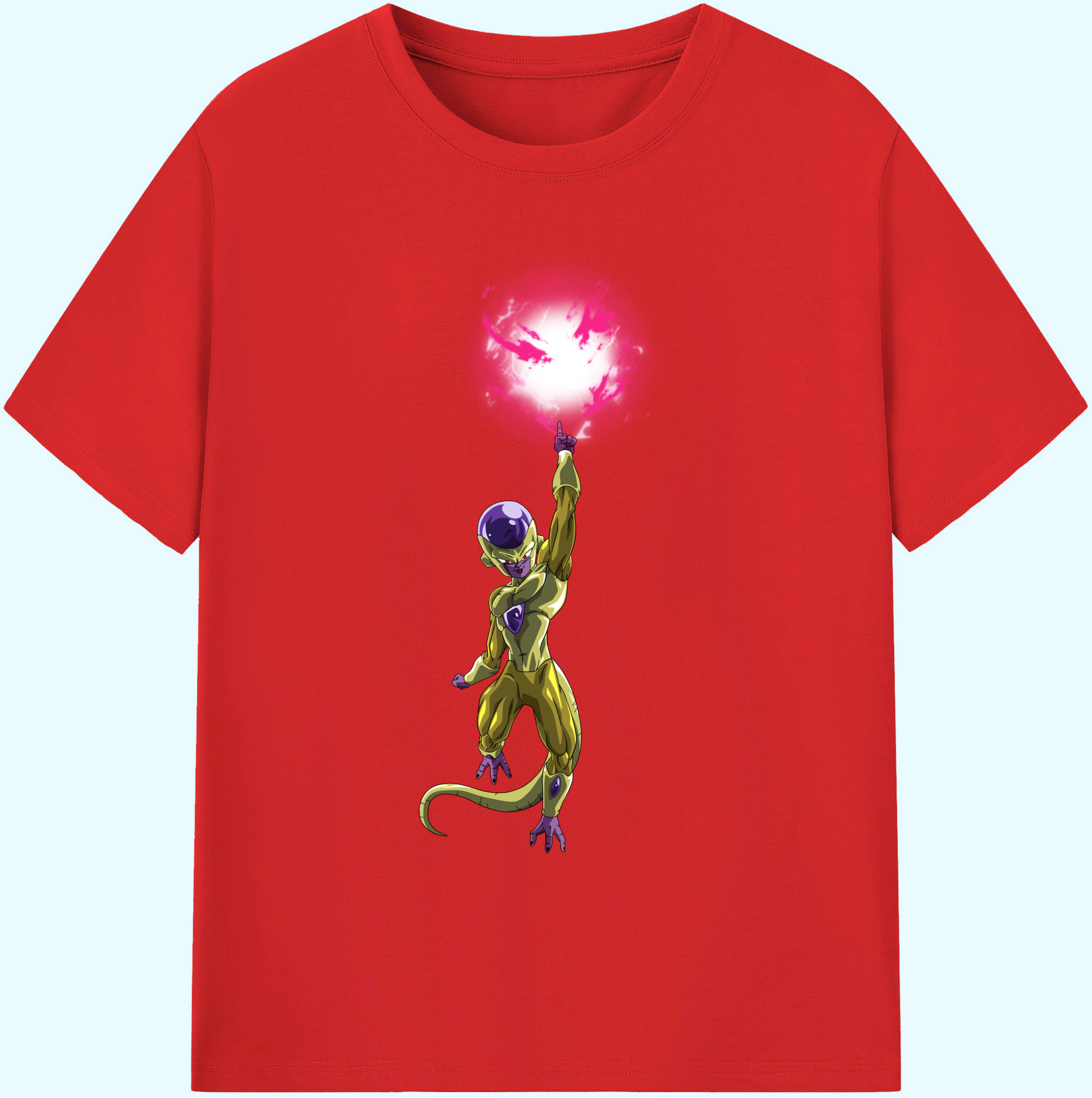 （画像用） ドラゴンボール フリーザ DRAGON BALL Frieza 綿100％ メンズ半袖Tシャツ｜肌触りやわらか＆通気性