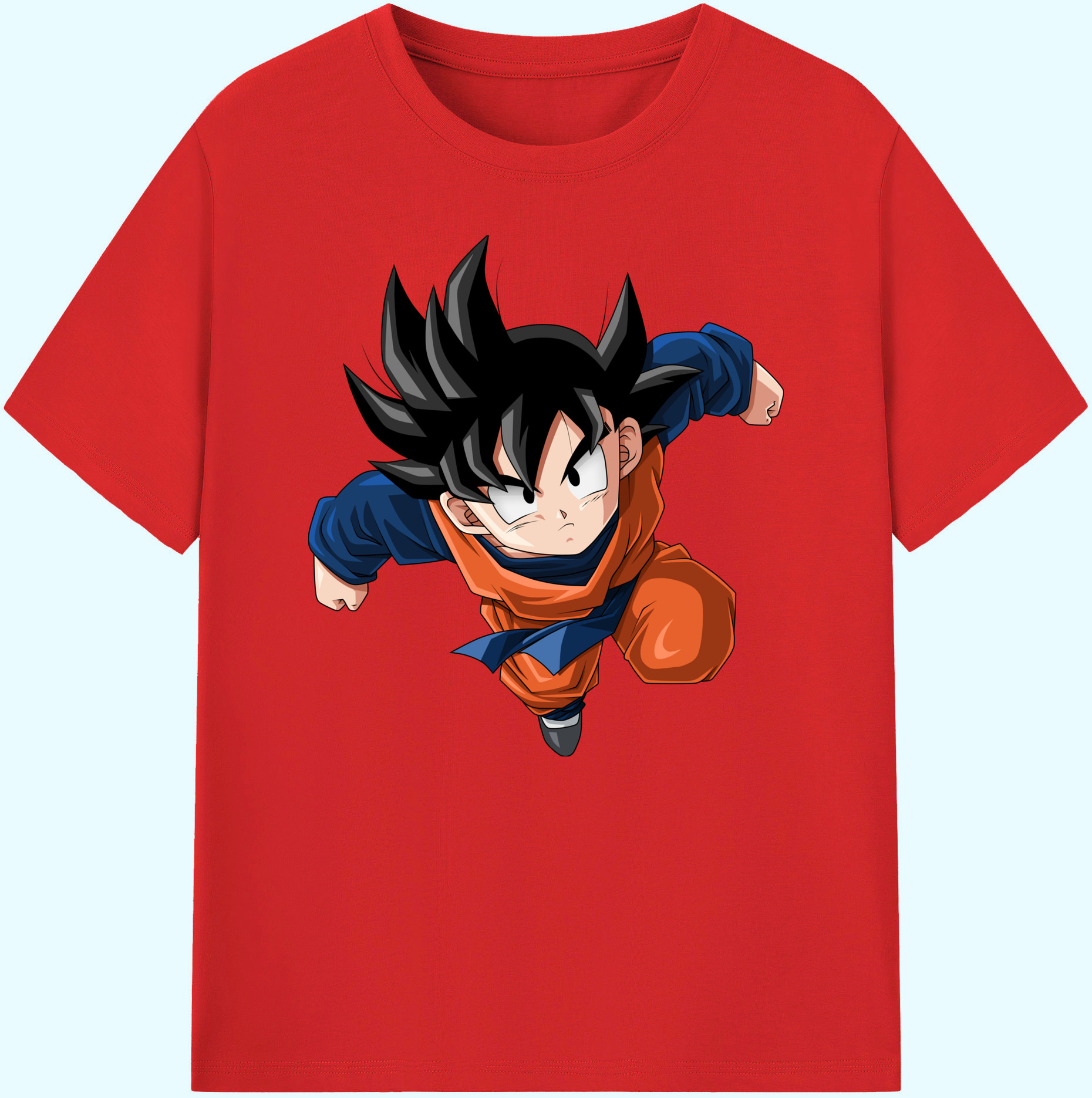 （画像用） ドラゴンボール 孫悟空（そん ごくう）Son Goku カカロット DRAGON BALL Kakarotto 綿100％ メンズ半袖Tシャツ｜肌触りやわらか＆通気性