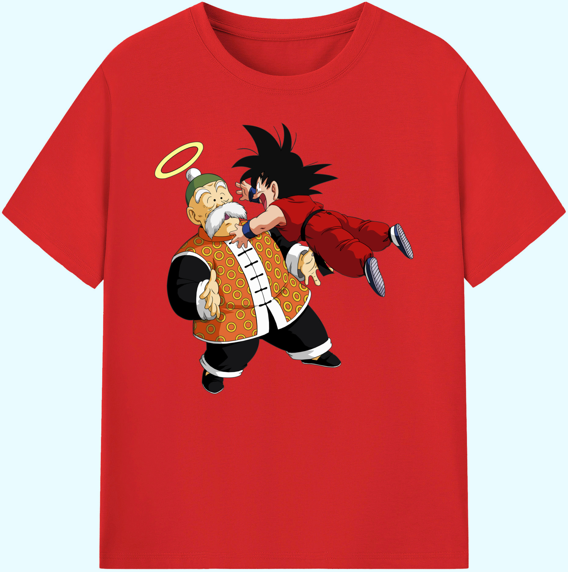 （画像用） ドラゴンボール 孫悟空（そん ごくう）Son Goku カカロット DRAGON BALL Kakarotto 綿100％ メンズ半袖Tシャツ｜肌触りやわらか＆通気性