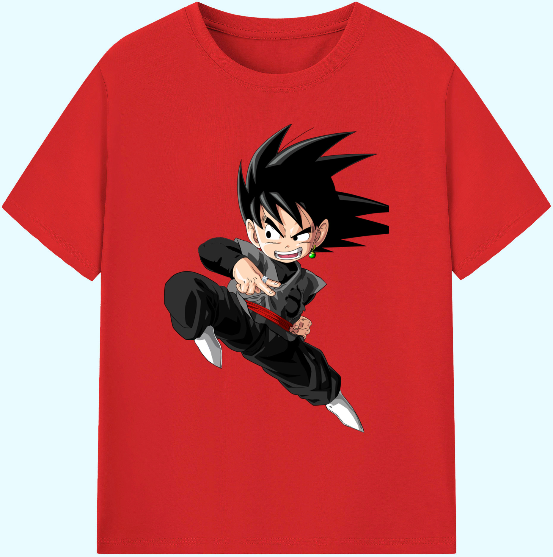 （画像用） ドラゴンボール 孫悟空（そん ごくう）Son Goku カカロット DRAGON BALL Kakarotto 綿100％ メンズ半袖Tシャツ｜肌触りやわらか＆通気性