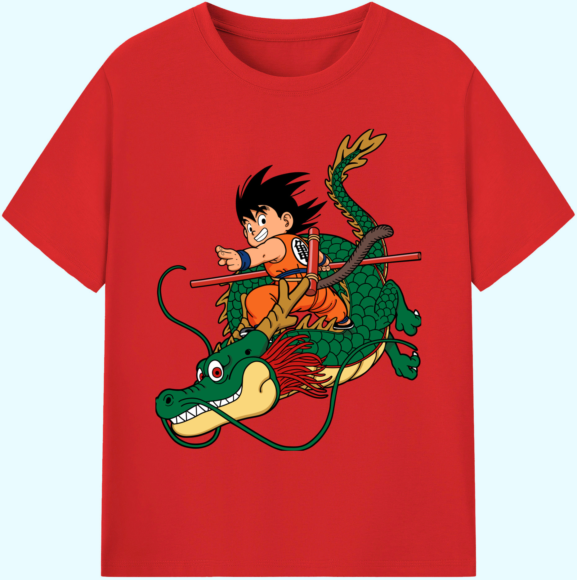 （画像用） ドラゴンボール 孫悟空（そん ごくう）Son Goku カカロット DRAGON BALL Kakarotto 綿100％ メンズ半袖Tシャツ｜肌触りやわらか＆通気性