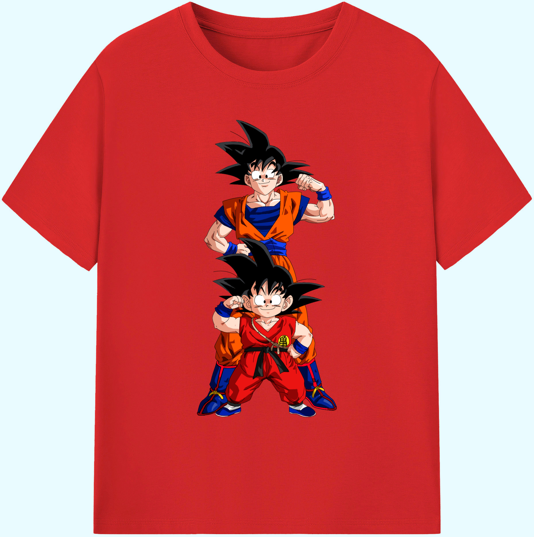 （画像用） ドラゴンボール 孫悟空（そん ごくう）Son Goku カカロット DRAGON BALL Kakarotto 綿100％ メンズ半袖Tシャツ｜肌触りやわらか＆通気性