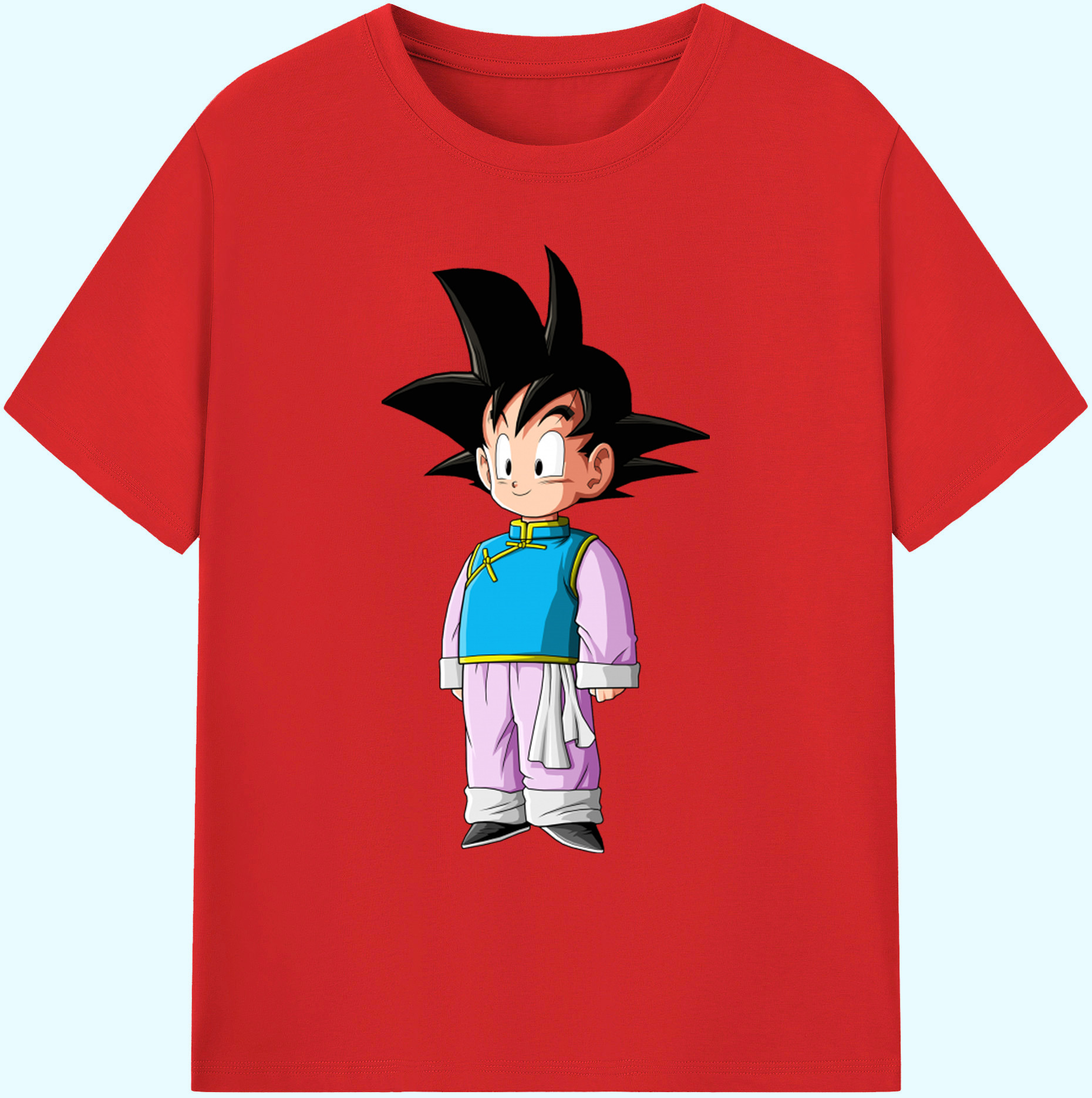 （画像用） ドラゴンボール 孫悟空（そん ごくう）Son Goku カカロット DRAGON BALL Kakarotto 綿100％ メンズ半袖Tシャツ｜肌触りやわらか＆通気性