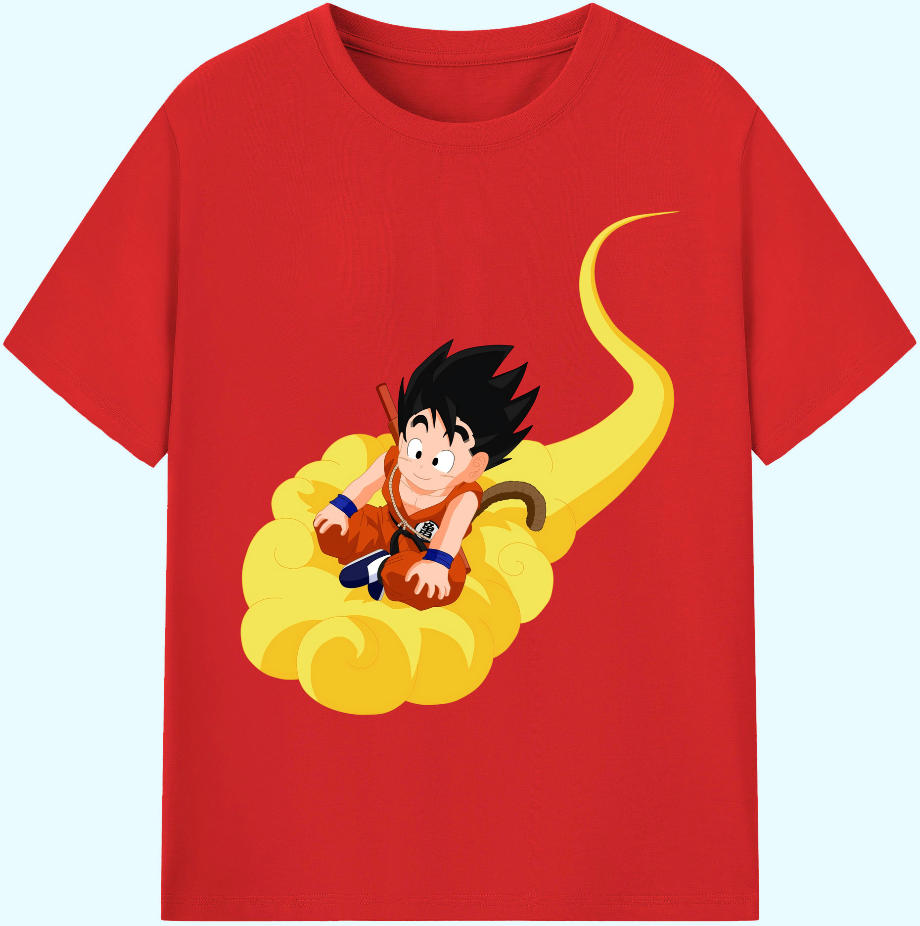 （画像用） ドラゴンボール 孫悟空（そん ごくう）Son Goku カカロット DRAGON BALL Kakarotto 綿100％ メンズ半袖Tシャツ｜肌触りやわらか＆通気性