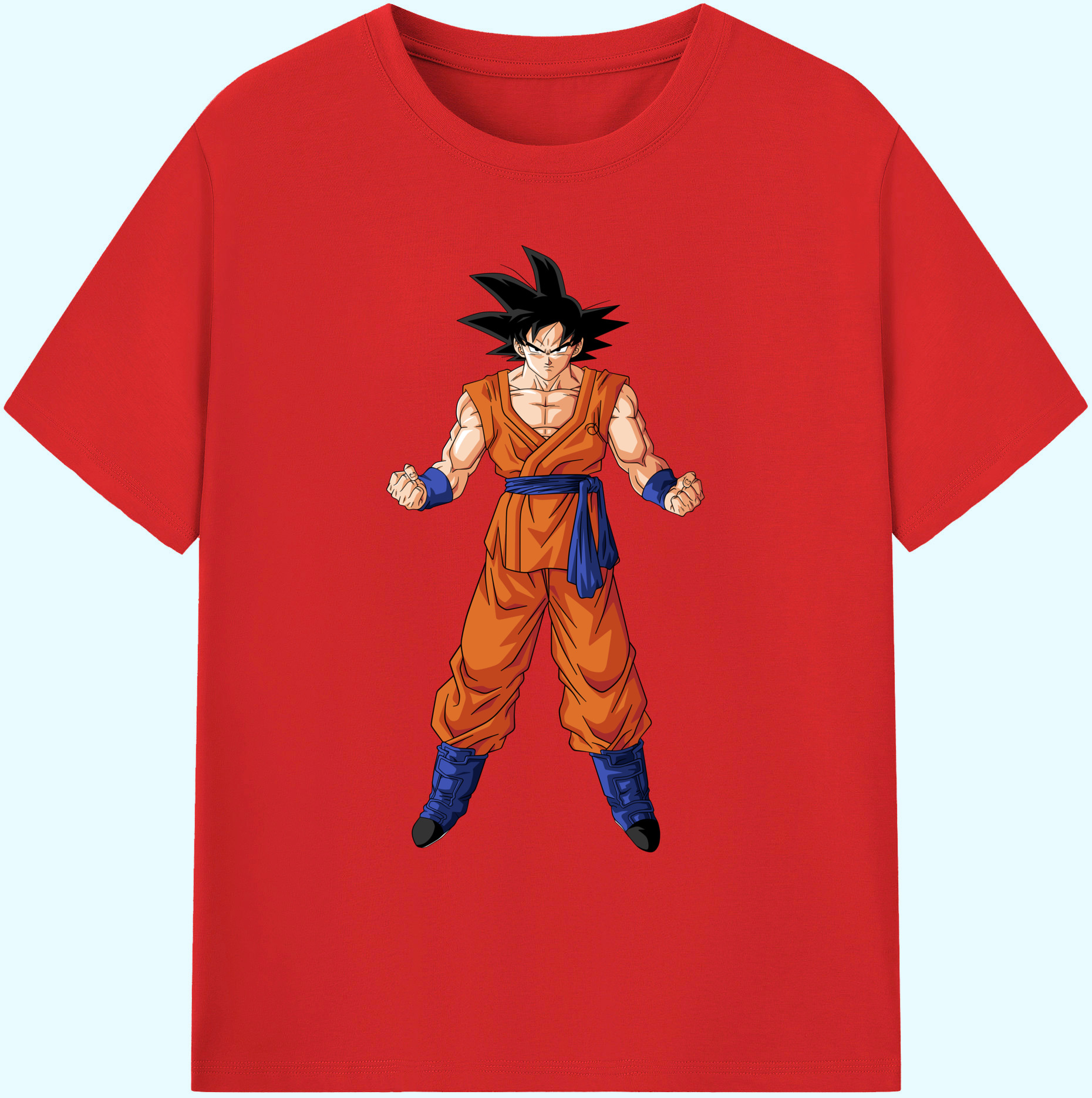 （画像用） ドラゴンボール 孫悟空（そん ごくう）Son Goku カカロット DRAGON BALL Kakarotto 綿100％ メンズ半袖Tシャツ｜肌触りやわらか＆通気性