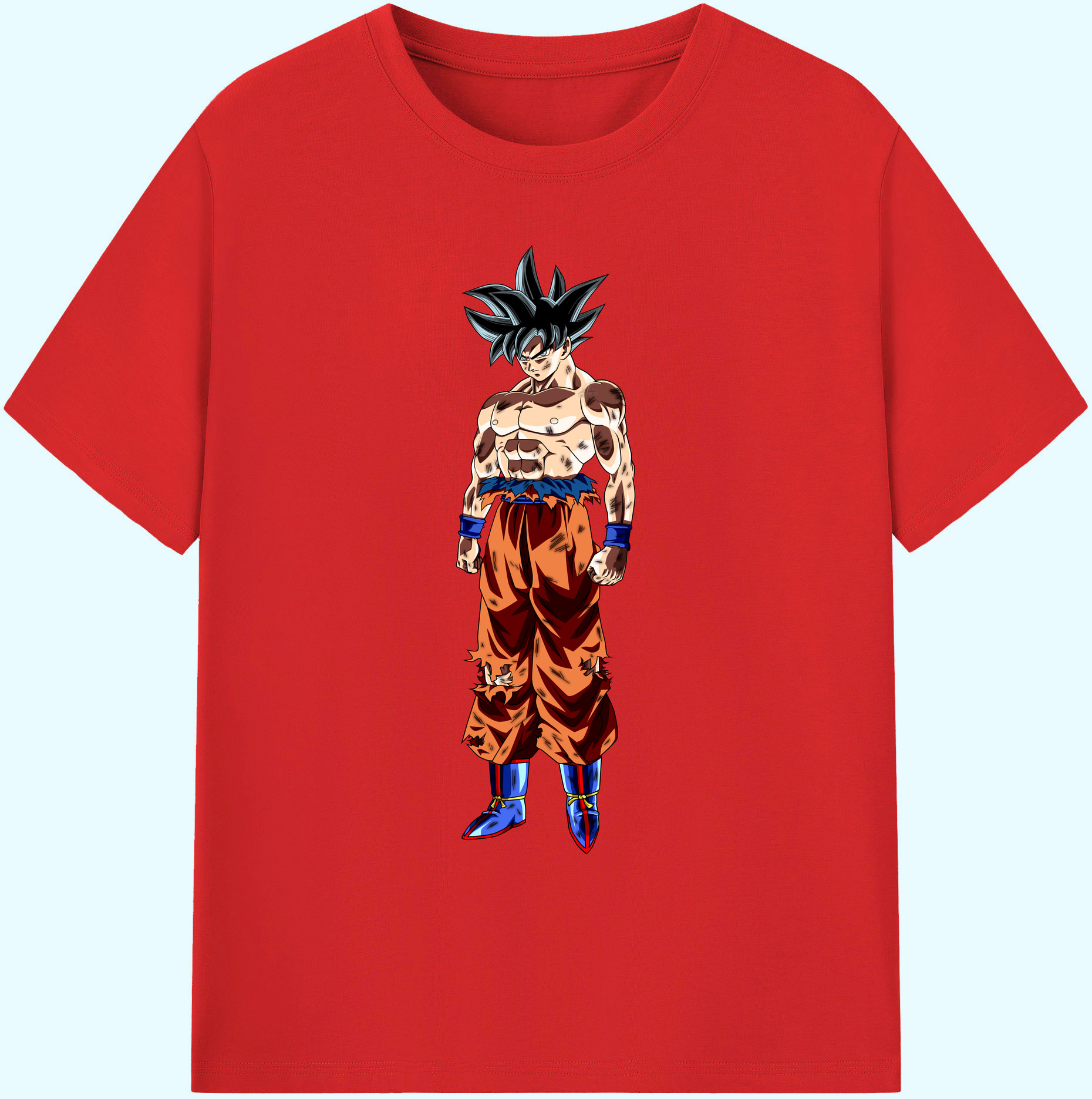 （画像用） ドラゴンボール 孫悟空（そん ごくう）Son Goku カカロット DRAGON BALL Kakarotto 綿100％ メンズ半袖Tシャツ｜肌触りやわらか＆通気性