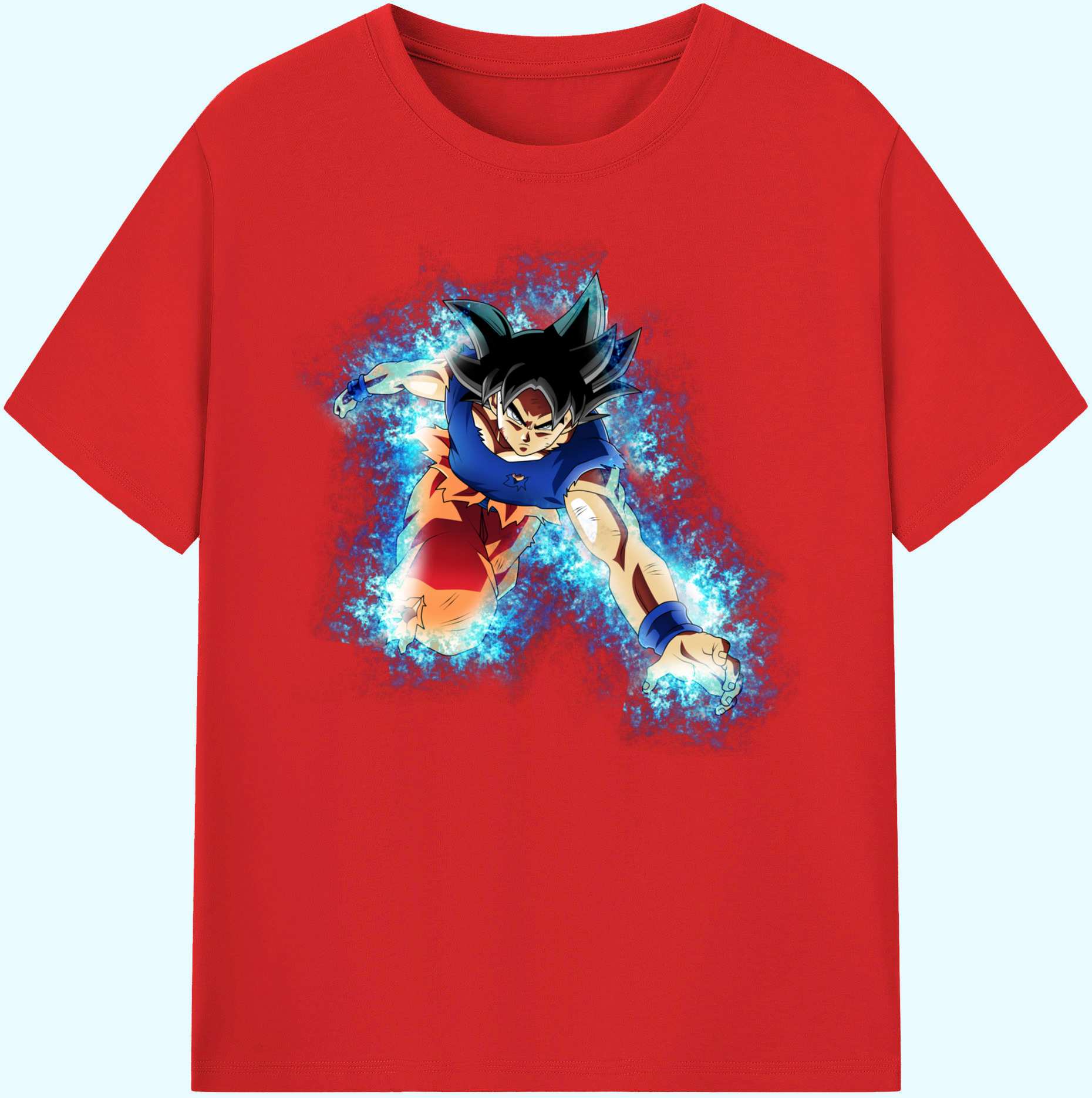 （画像用） ドラゴンボール 孫悟空（そん ごくう）Son Goku カカロット DRAGON BALL Kakarotto 綿100％ メンズ半袖Tシャツ｜肌触りやわらか＆通気性