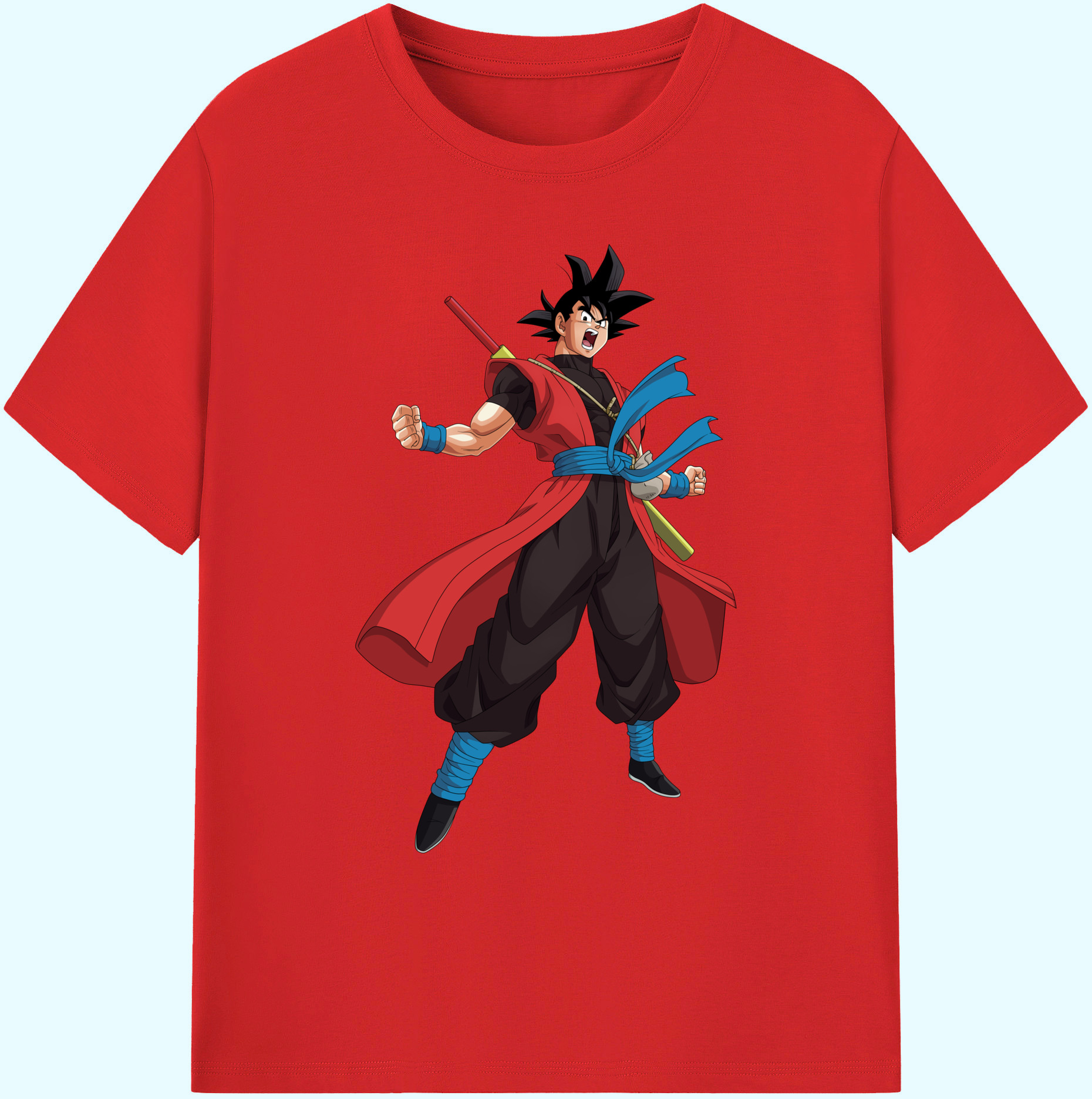 （画像用） ドラゴンボール 孫悟空（そん ごくう）Son Goku カカロット DRAGON BALL Kakarotto 綿100％ メンズ半袖Tシャツ｜肌触りやわらか＆通気性