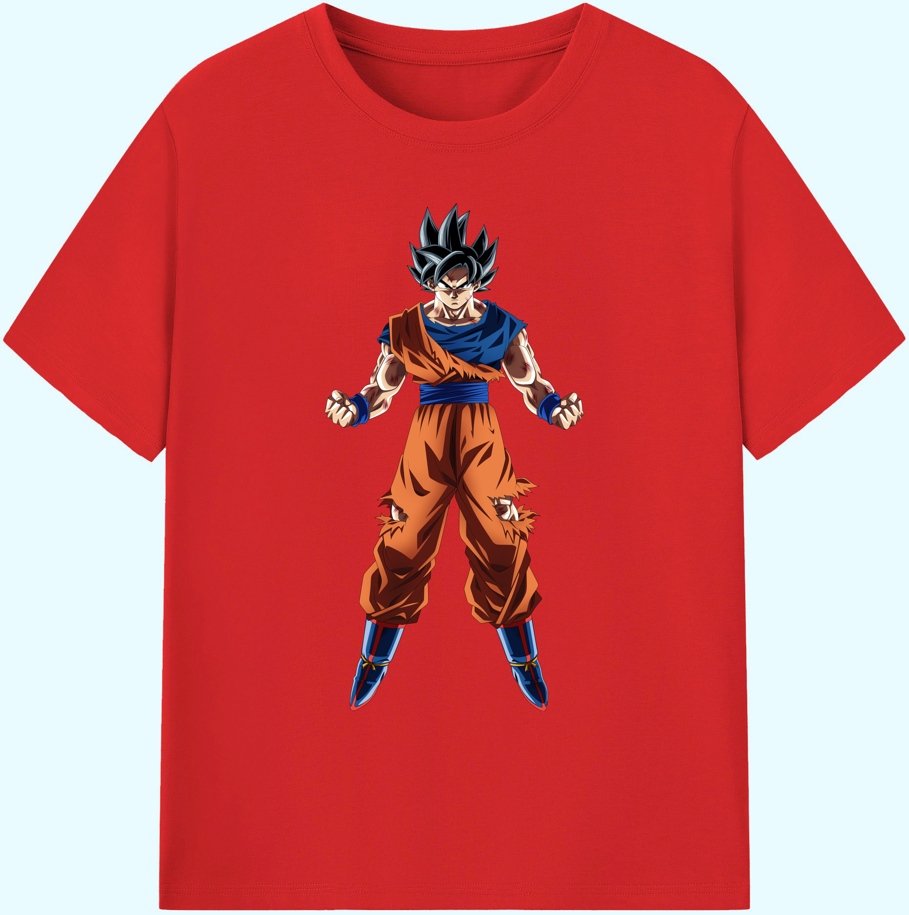 （画像用） ドラゴンボール 孫悟空（そん ごくう）Son Goku カカロット DRAGON BALL Kakarotto 綿100％ メンズ半袖Tシャツ｜肌触りやわらか＆通気性