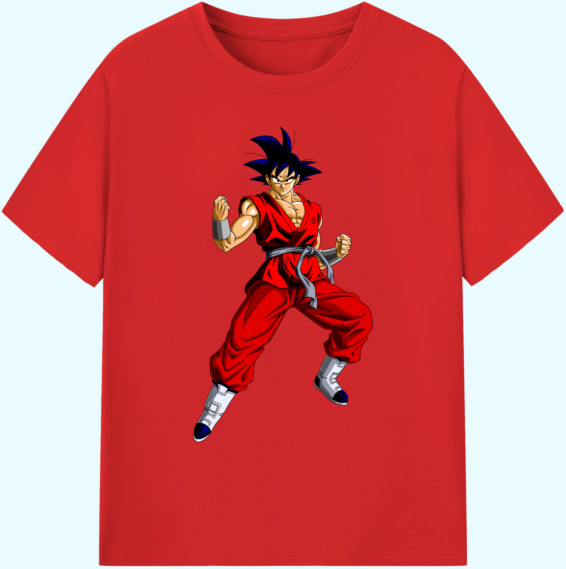 （画像用） ドラゴンボール 孫悟空（そん ごくう）Son Goku カカロット DRAGON BALL Kakarotto 綿100％ メンズ半袖Tシャツ｜肌触りやわらか＆通気性