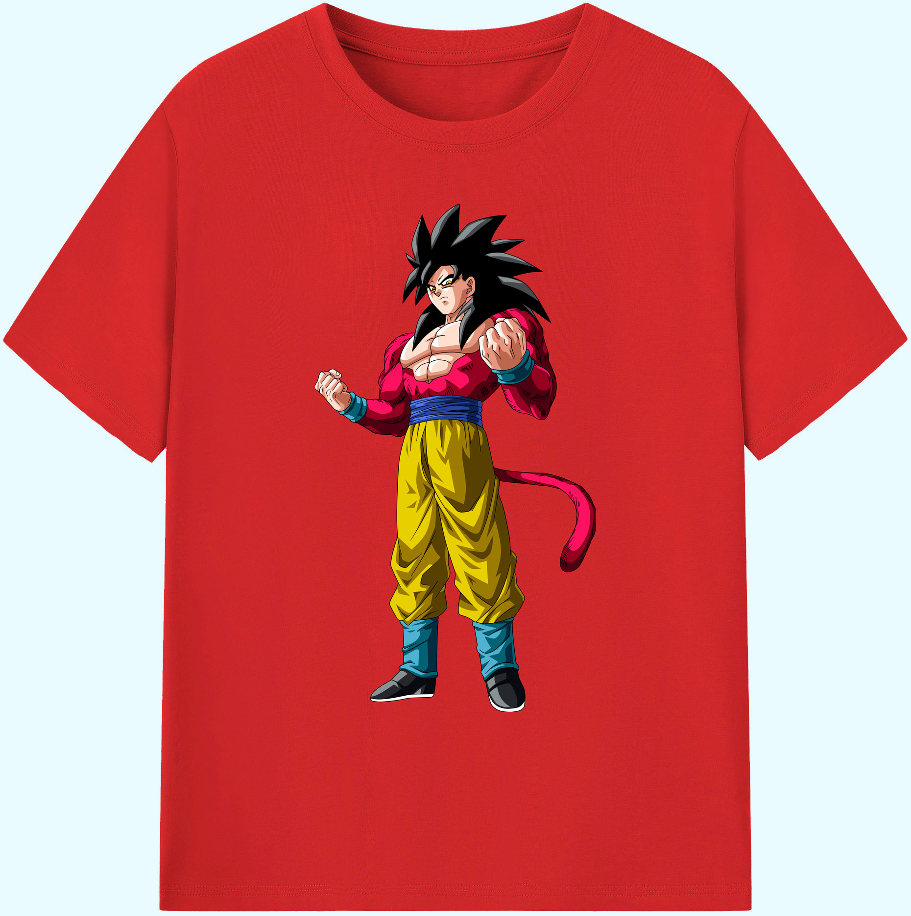 （画像用） ドラゴンボール 孫悟空（そん ごくう）Son Goku カカロット DRAGON BALL Kakarotto 綿100％ メンズ半袖Tシャツ｜肌触りやわらか＆通気性