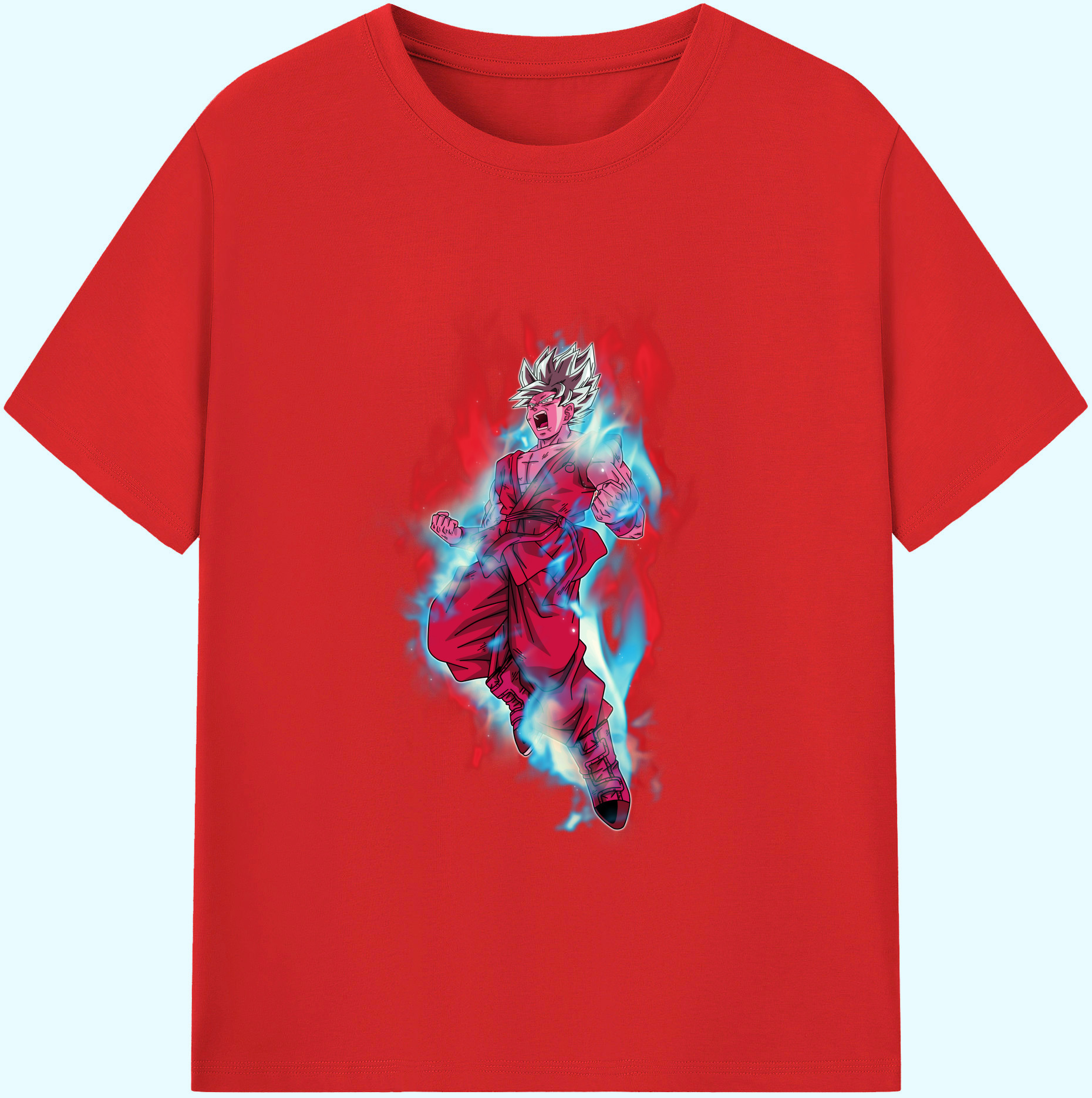 （画像用） ドラゴンボール 孫悟空（そん ごくう）Son Goku カカロット DRAGON BALL Kakarotto 綿100％ メンズ半袖Tシャツ｜肌触りやわらか＆通気性