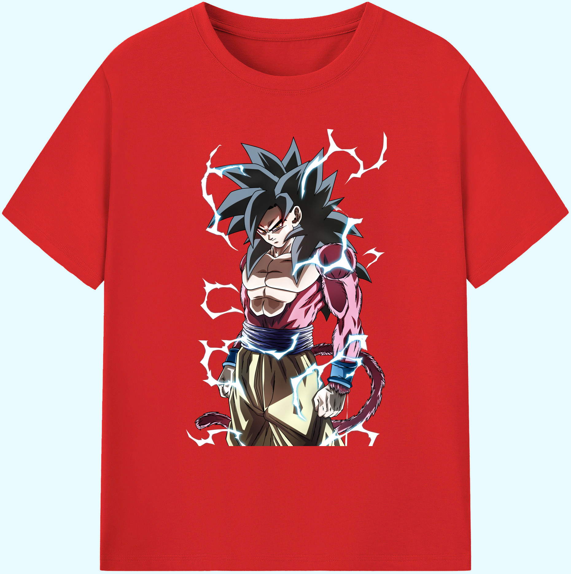 （画像用） ドラゴンボール 孫悟空（そん ごくう）Son Goku カカロット DRAGON BALL Kakarotto 綿100％ メンズ半袖Tシャツ｜肌触りやわらか＆通気性