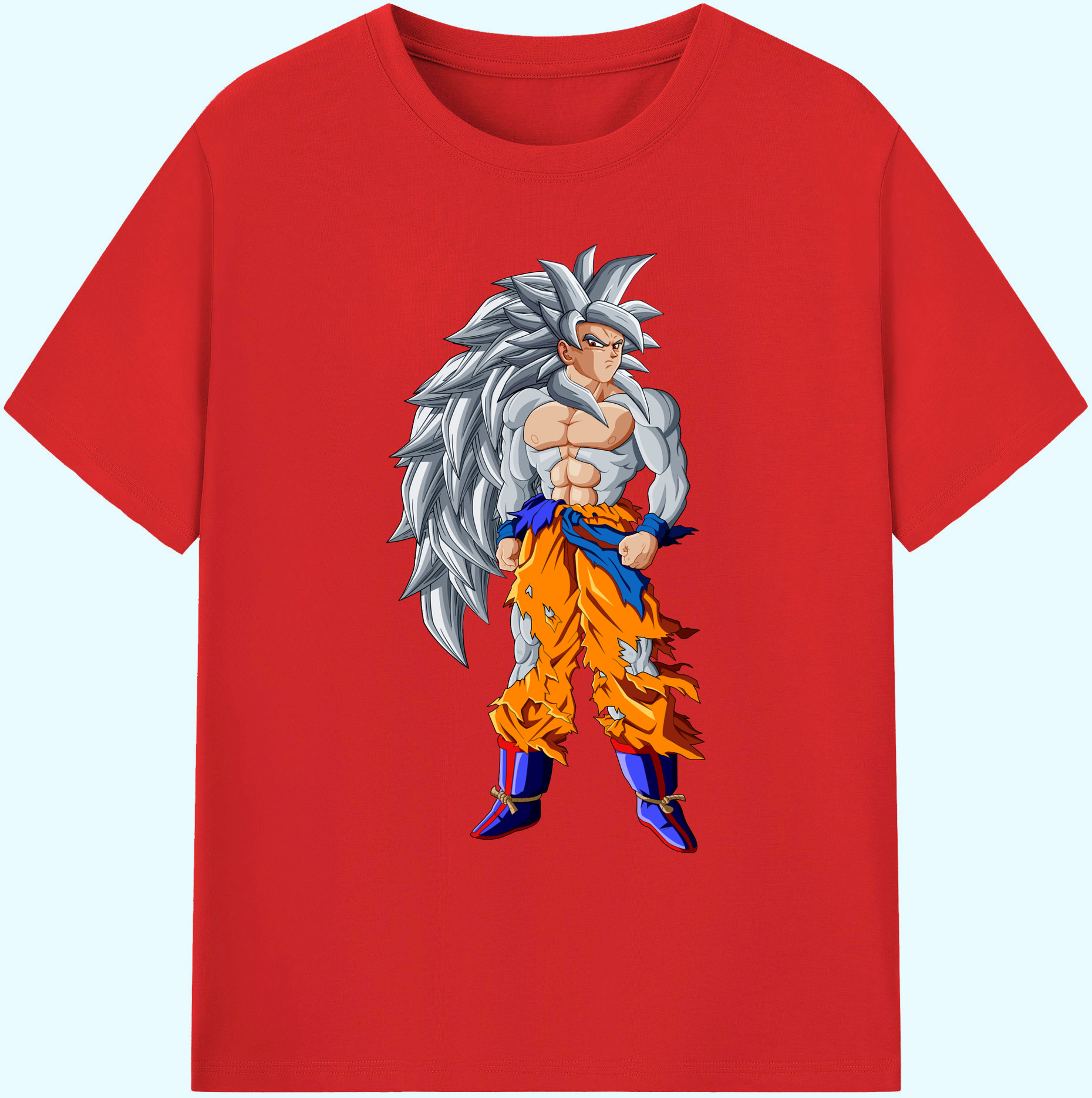 （画像用） ドラゴンボール 孫悟空（そん ごくう）Son Goku カカロット DRAGON BALL Kakarotto 綿100％ メンズ半袖Tシャツ｜肌触りやわらか＆通気性