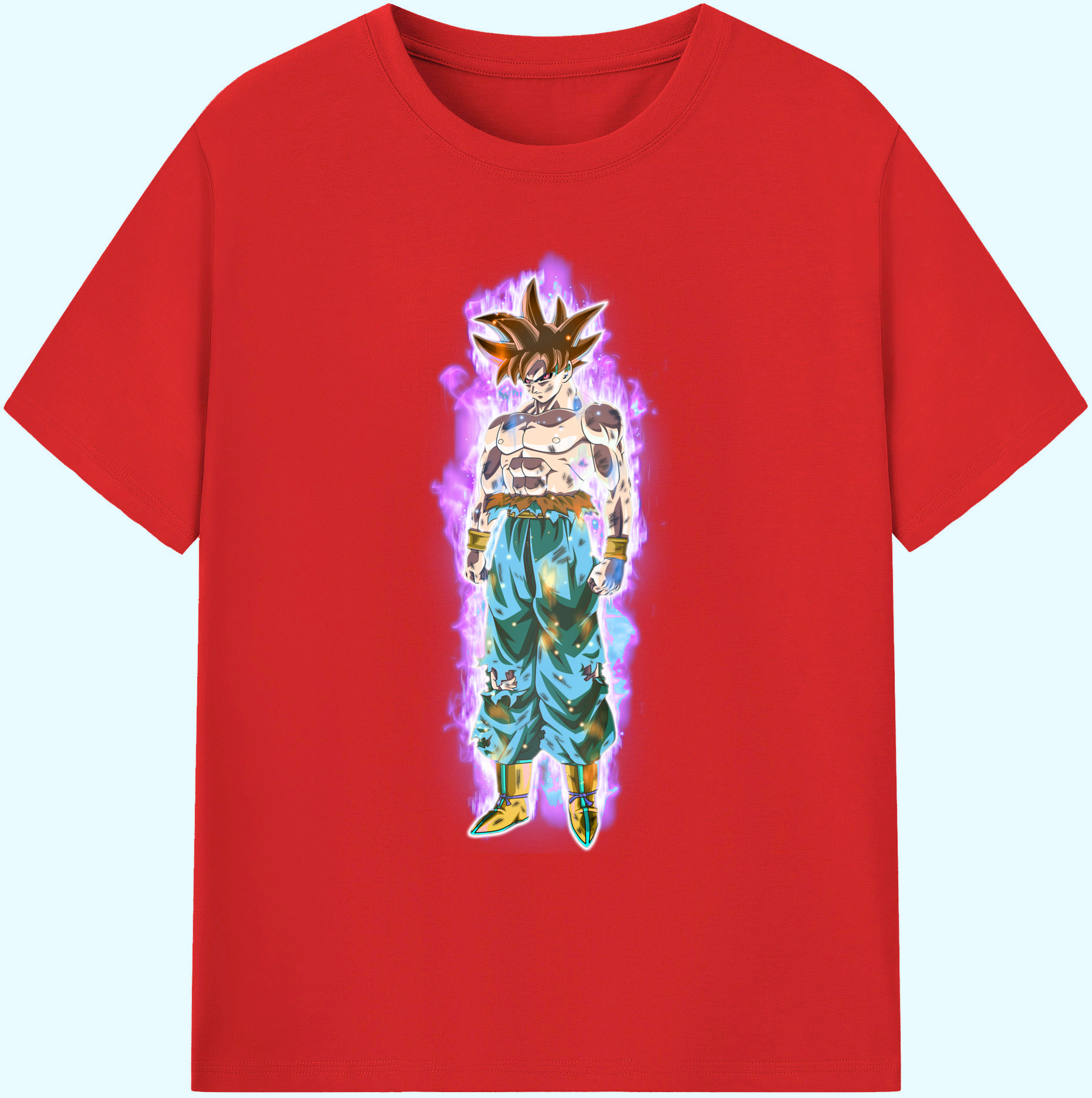 （画像用） ドラゴンボール 孫悟空（そん ごくう）Son Goku カカロット DRAGON BALL Kakarotto 綿100％ メンズ半袖Tシャツ｜肌触りやわらか＆通気性