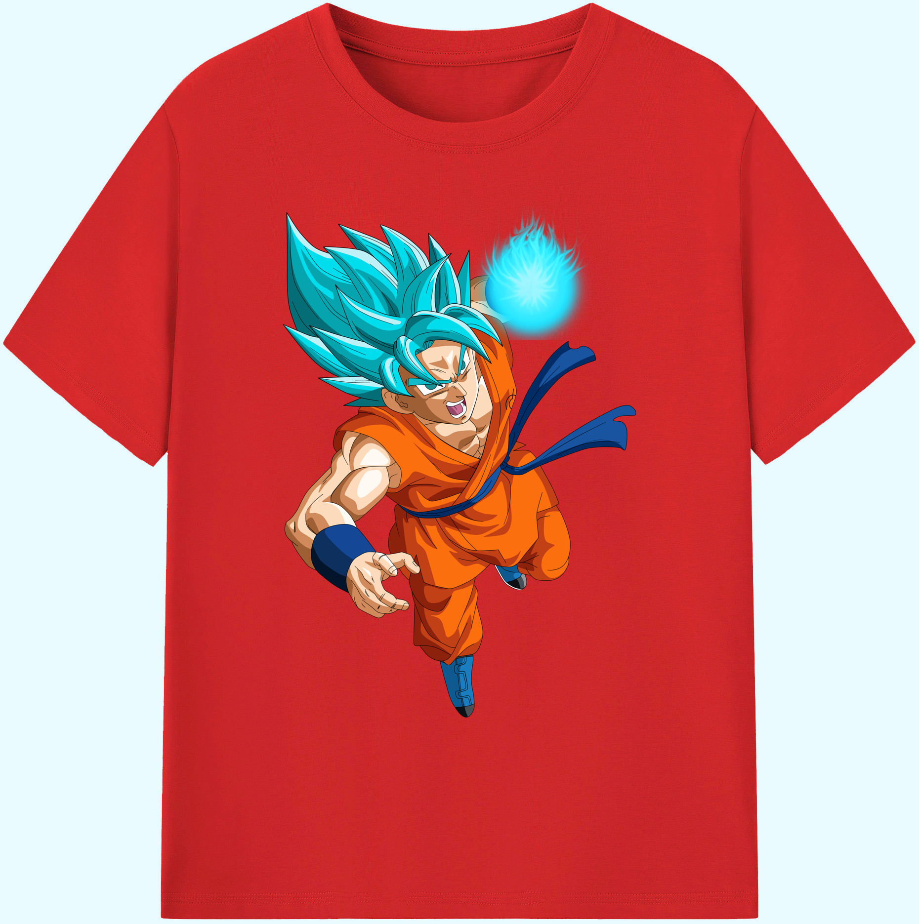 （画像用） ドラゴンボール 孫悟空（そん ごくう）Son Goku カカロット DRAGON BALL Kakarotto 綿100％ メンズ半袖Tシャツ｜肌触りやわらか＆通気性