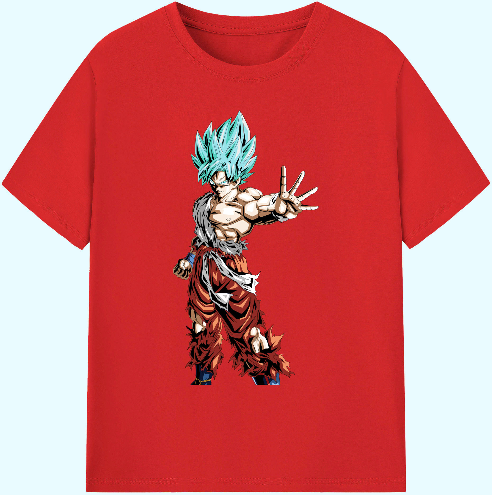 （画像用） ドラゴンボール 孫悟空（そん ごくう）Son Goku カカロット DRAGON BALL Kakarotto 綿100％ メンズ半袖Tシャツ｜肌触りやわらか＆通気性