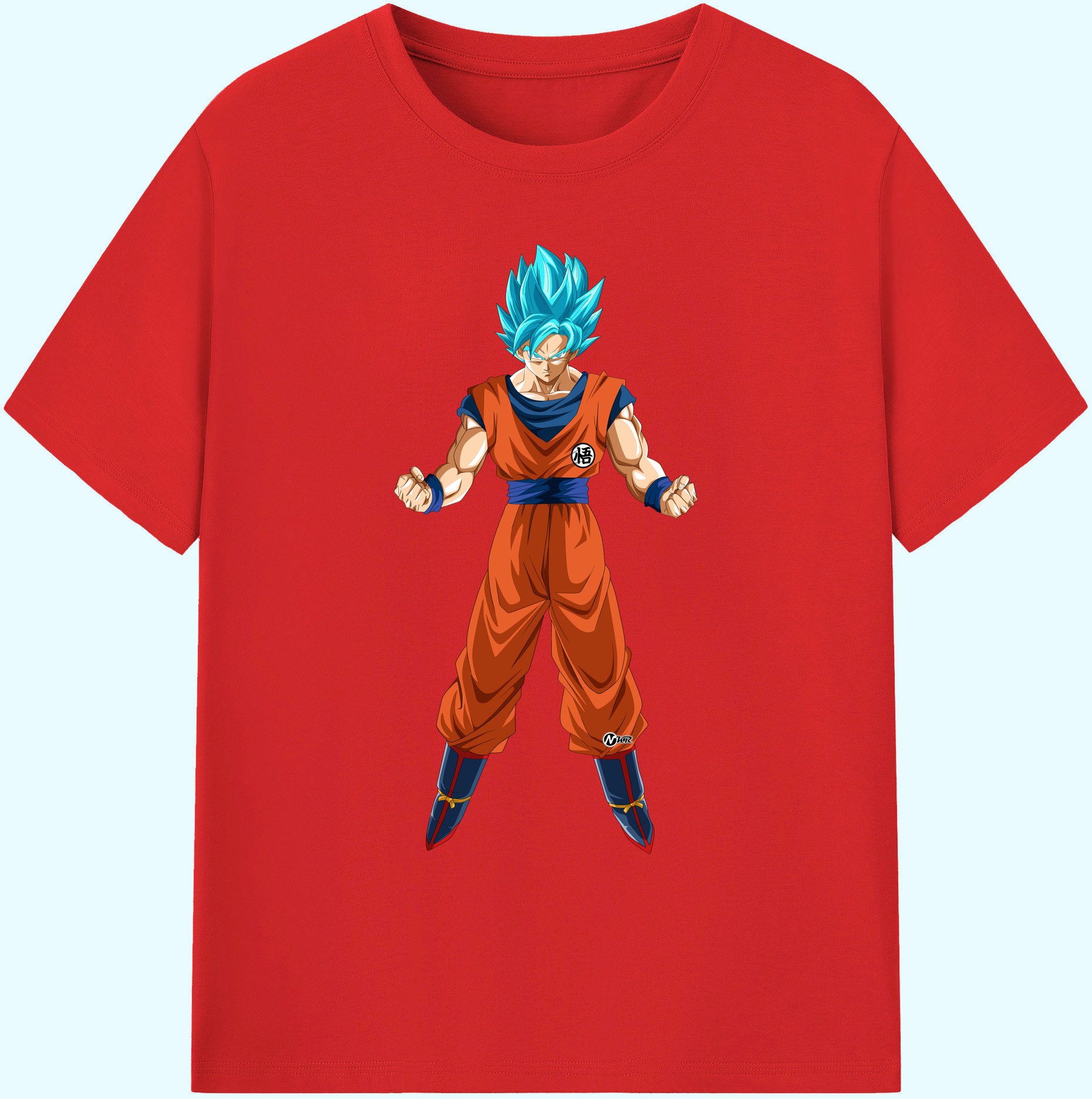 （画像用） ドラゴンボール 孫悟空（そん ごくう）Son Goku カカロット DRAGON BALL Kakarotto 綿100％ メンズ半袖Tシャツ｜肌触りやわらか＆通気性
