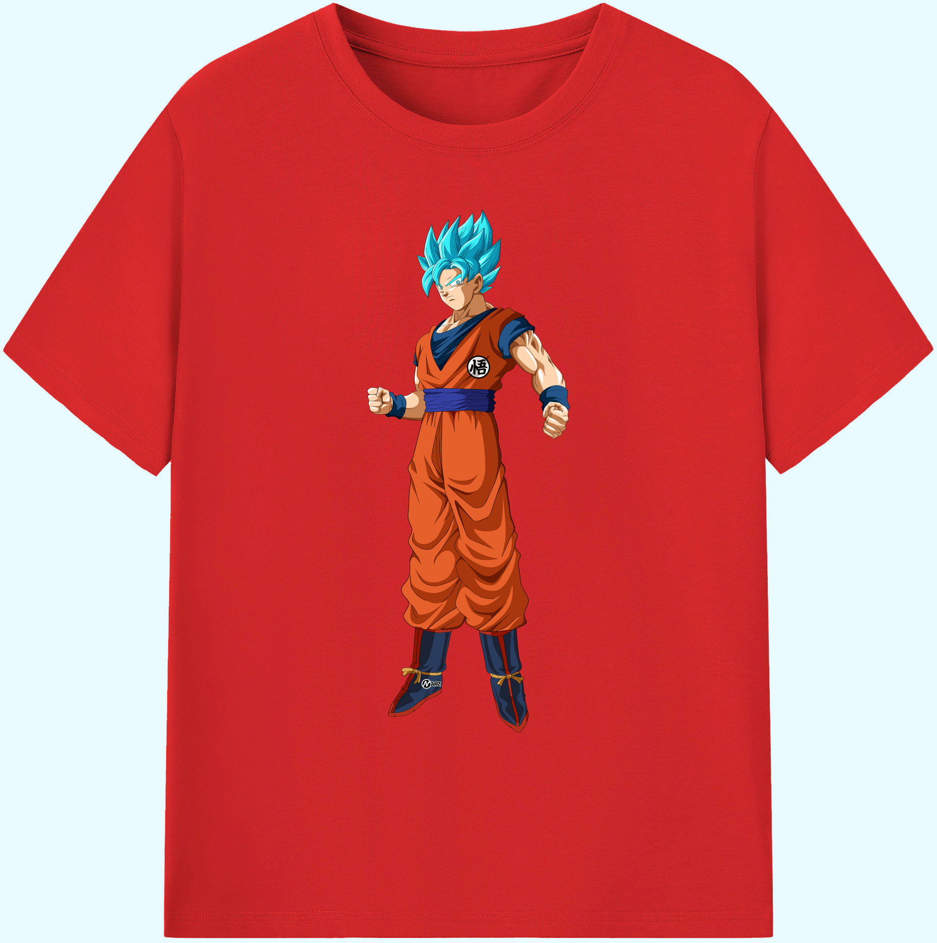 （画像用） ドラゴンボール 孫悟空（そん ごくう）Son Goku カカロット DRAGON BALL Kakarotto 綿100％ メンズ半袖Tシャツ｜肌触りやわらか＆通気性