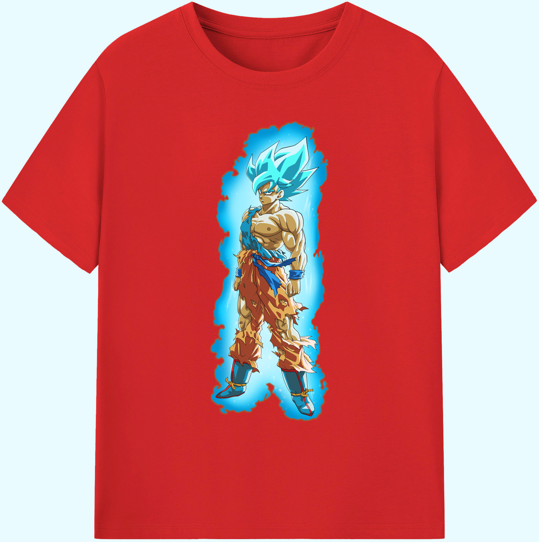 （画像用） ドラゴンボール 孫悟空（そん ごくう）Son Goku カカロット DRAGON BALL Kakarotto 綿100％ メンズ半袖Tシャツ｜肌触りやわらか＆通気性