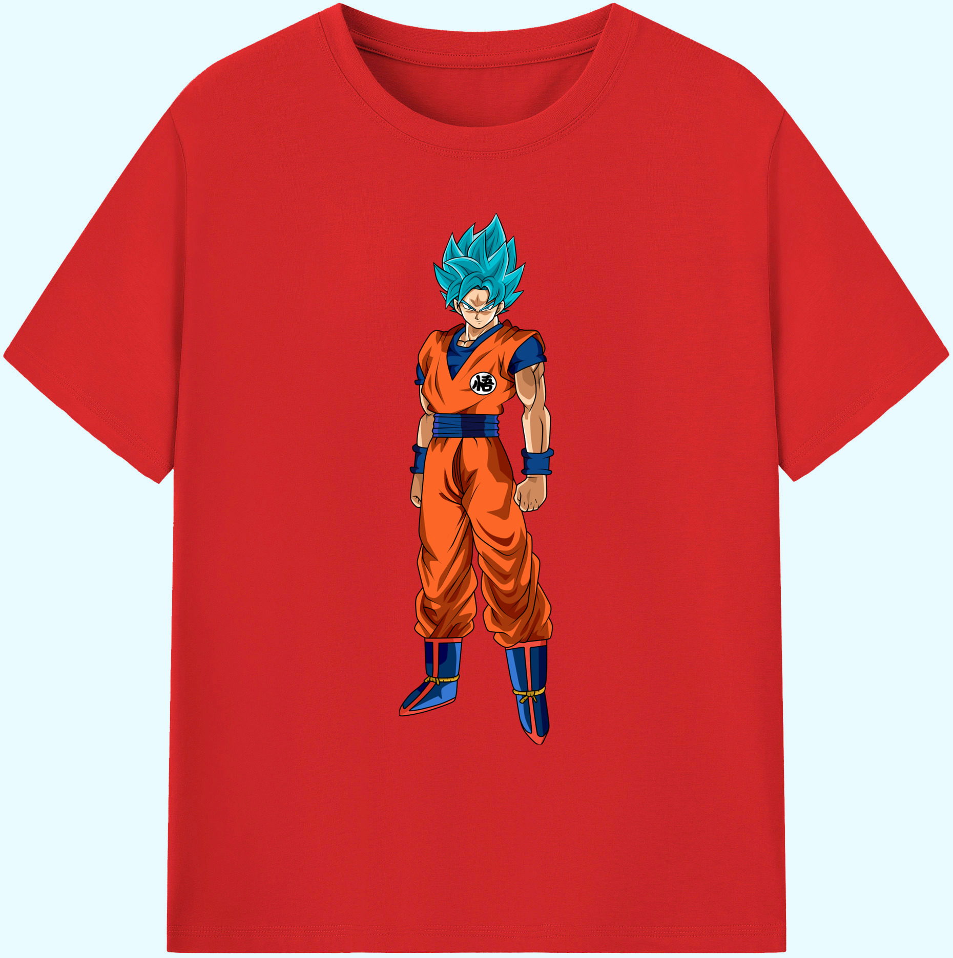 （画像用） ドラゴンボール 孫悟空（そん ごくう）Son Goku カカロット DRAGON BALL Kakarotto 綿100％ メンズ半袖Tシャツ｜肌触りやわらか＆通気性