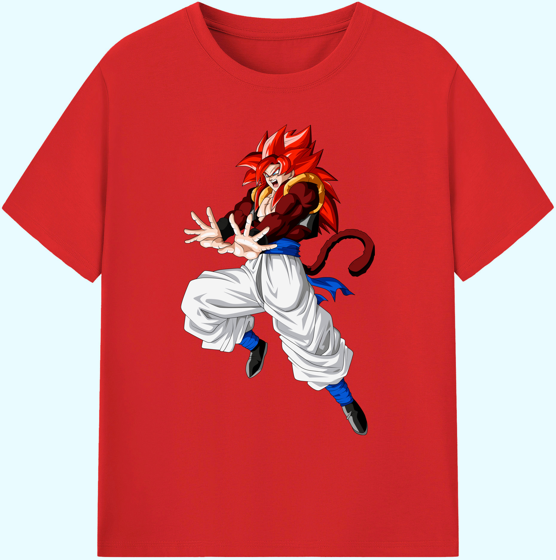 （画像用） ドラゴンボール 孫悟空（そん ごくう）Son Goku カカロット DRAGON BALL Kakarotto 綿100％ メンズ半袖Tシャツ｜肌触りやわらか＆通気性