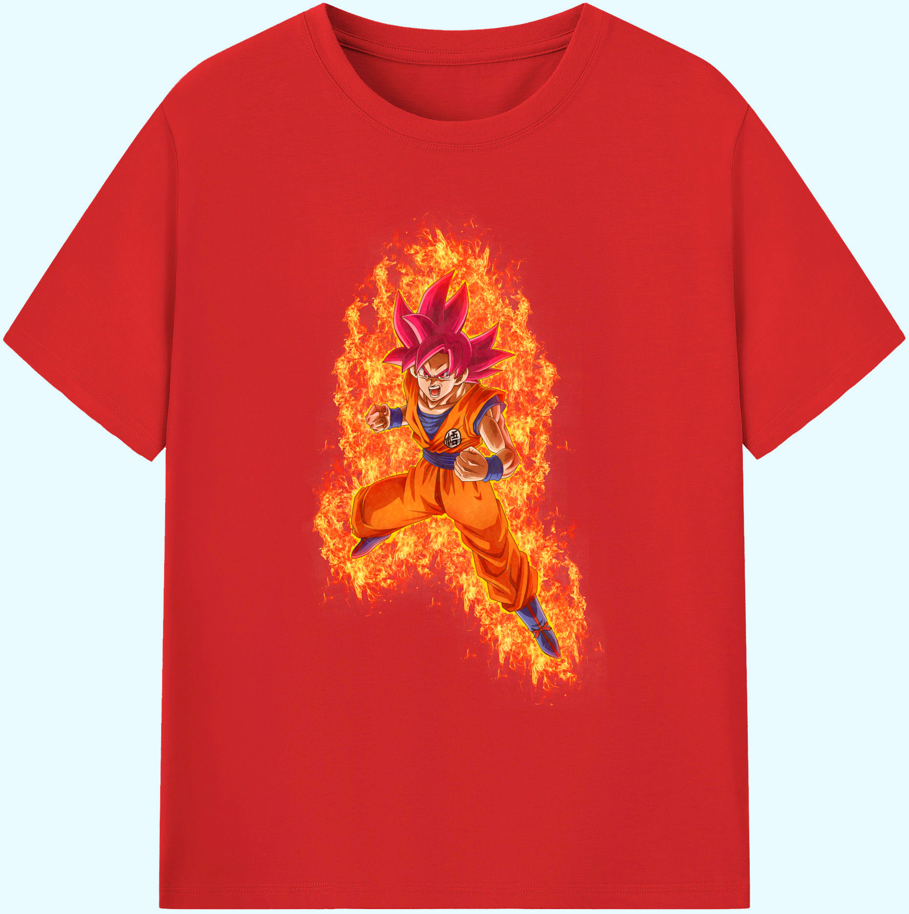 （画像用） ドラゴンボール 孫悟空（そん ごくう）Son Goku カカロット DRAGON BALL Kakarotto 綿100％ メンズ半袖Tシャツ｜肌触りやわらか＆通気性