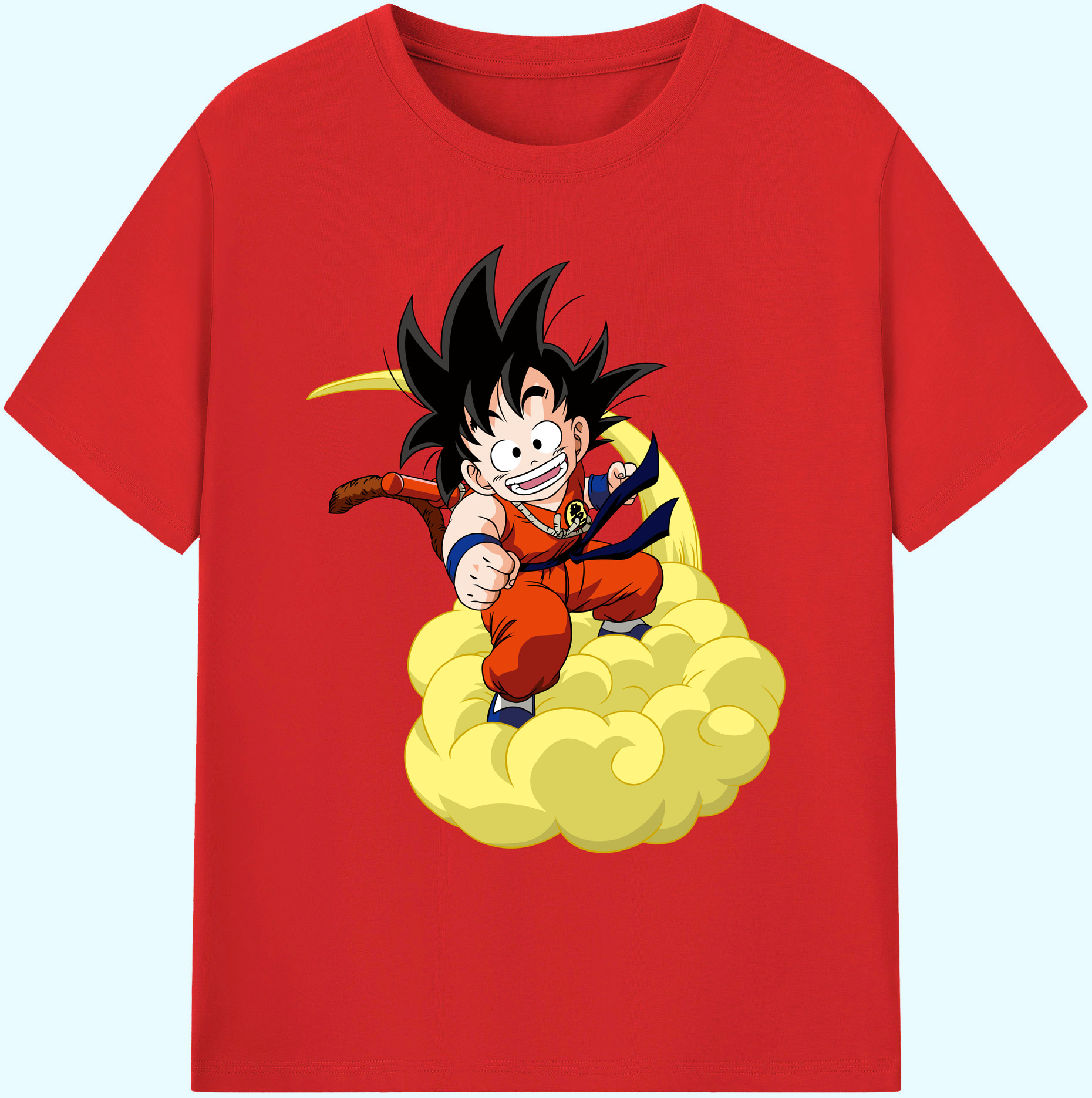 （画像用） ドラゴンボール 孫悟空（そん ごくう）Son Goku カカロット DRAGON BALL Kakarotto 綿100％ メンズ半袖Tシャツ｜肌触りやわらか＆通気性