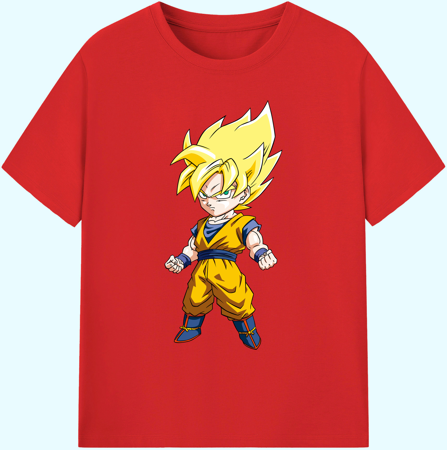 （画像用） ドラゴンボール 孫悟空（そん ごくう）Son Goku カカロット DRAGON BALL Kakarotto 綿100％ メンズ半袖Tシャツ｜肌触りやわらか＆通気性