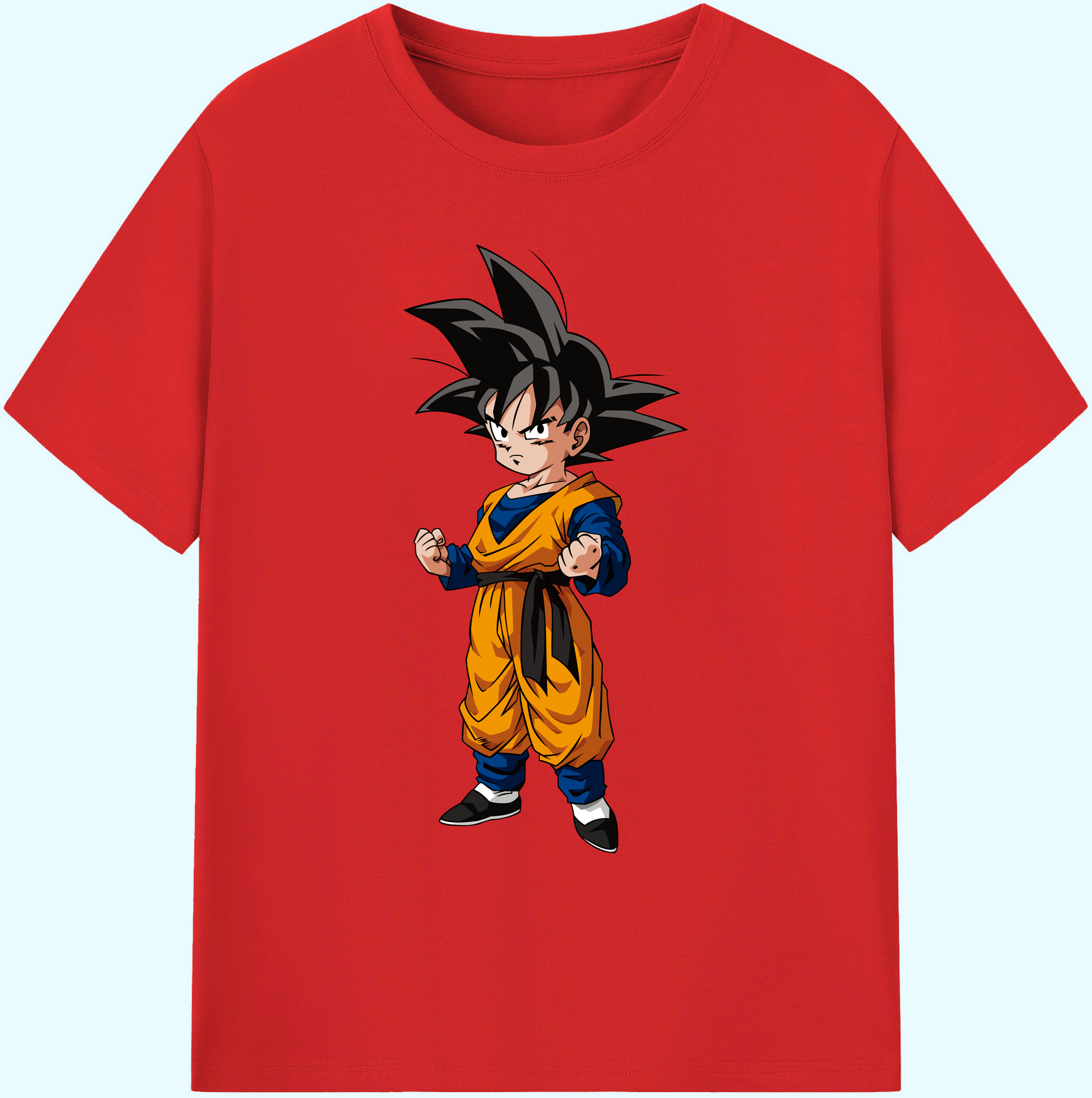 （画像用） ドラゴンボール 孫悟空（そん ごくう）Son Goku カカロット DRAGON BALL Kakarotto 綿100％ メンズ半袖Tシャツ｜肌触りやわらか＆通気性