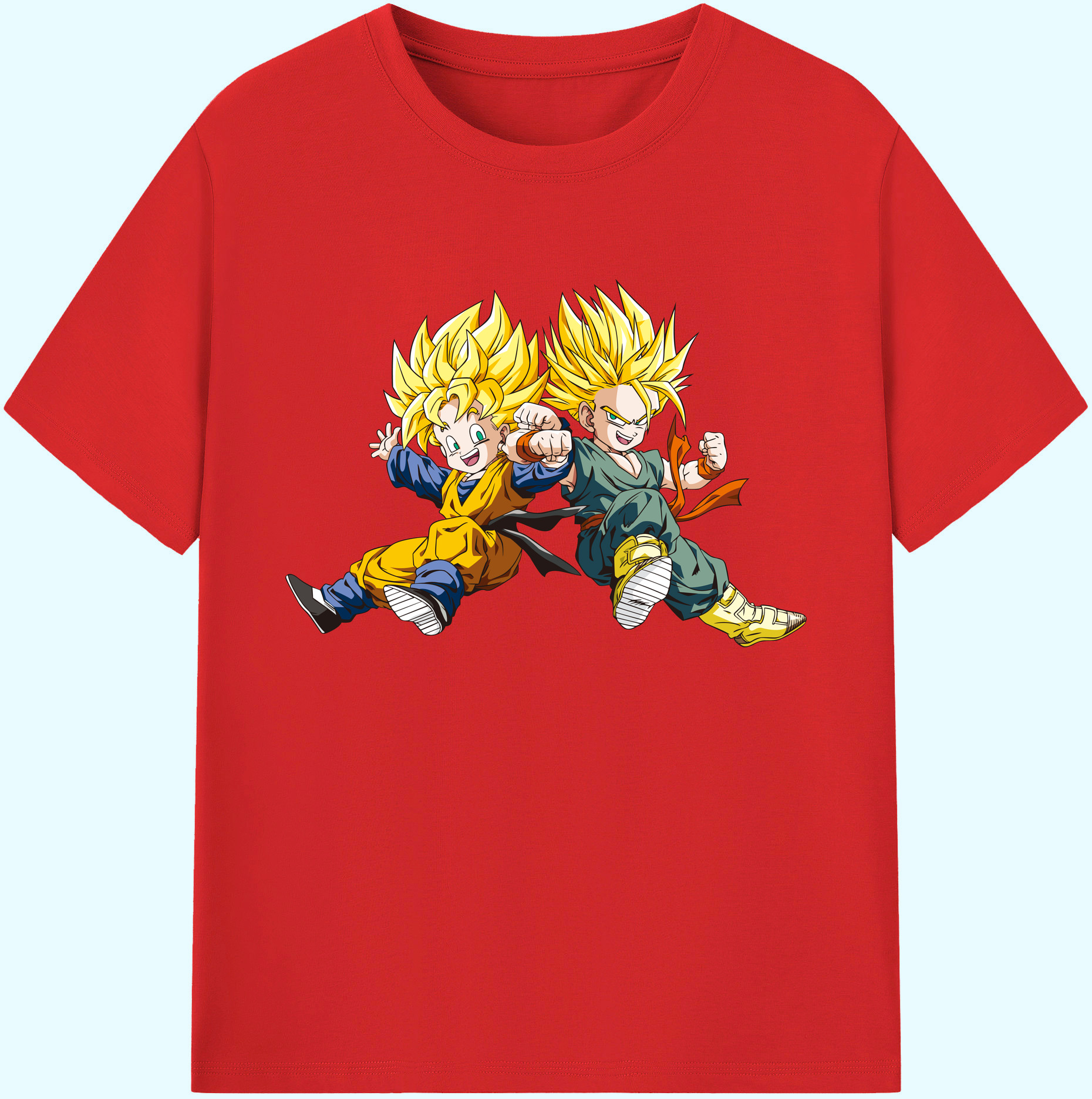 （画像用） ドラゴンボール 孫悟空（そん ごくう）Son Goku カカロット DRAGON BALL Kakarotto 綿100％ メンズ半袖Tシャツ｜肌触りやわらか＆通気性