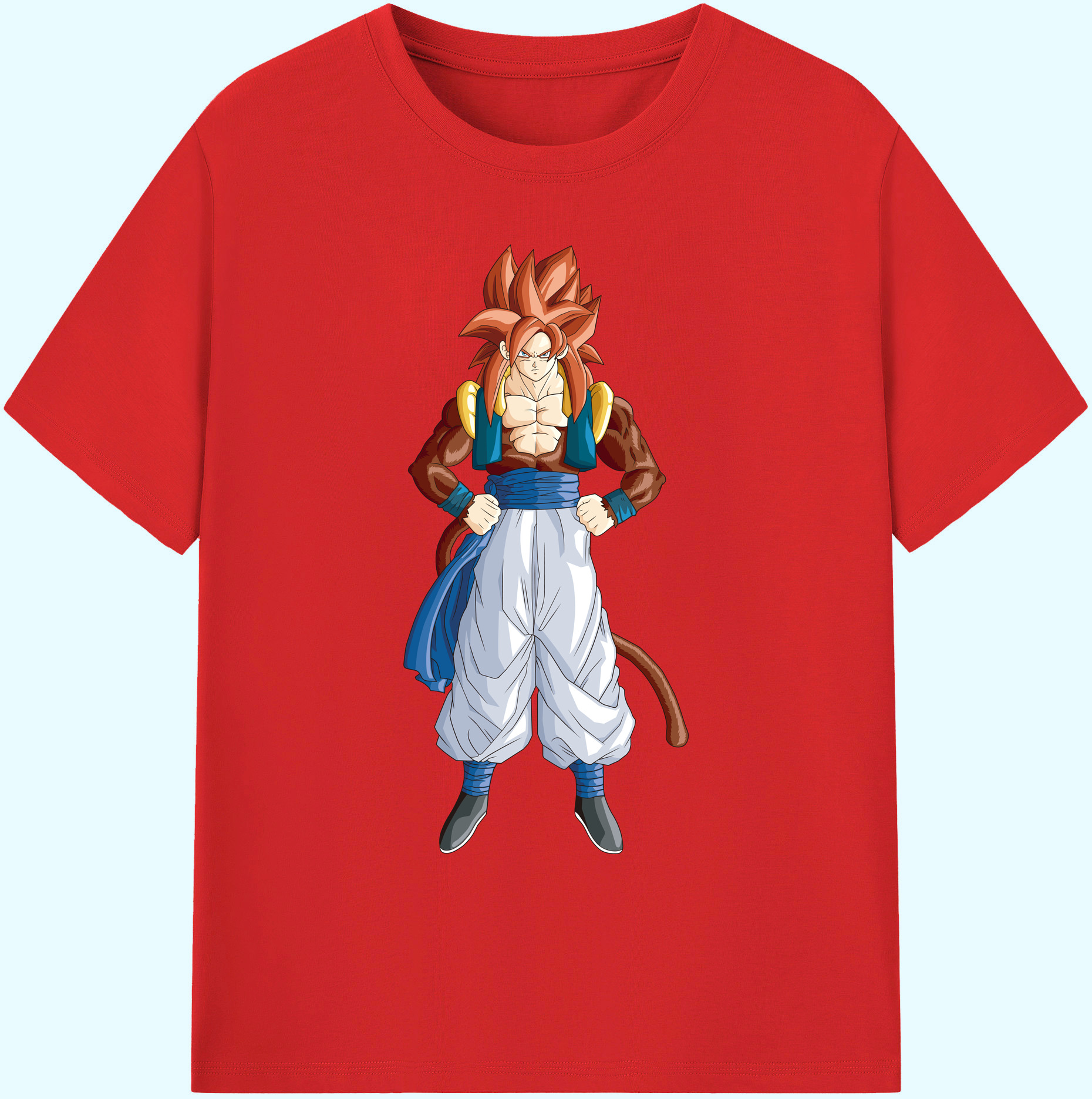 （画像用） ドラゴンボール 孫悟空（そん ごくう）Son Goku カカロット DRAGON BALL Kakarotto 綿100％ メンズ半袖Tシャツ｜肌触りやわらか＆通気性